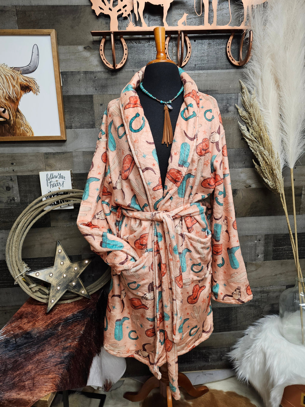 Baha Ranch Totally Western Women's Western Bath Robe by Baha Ranch Western Wear