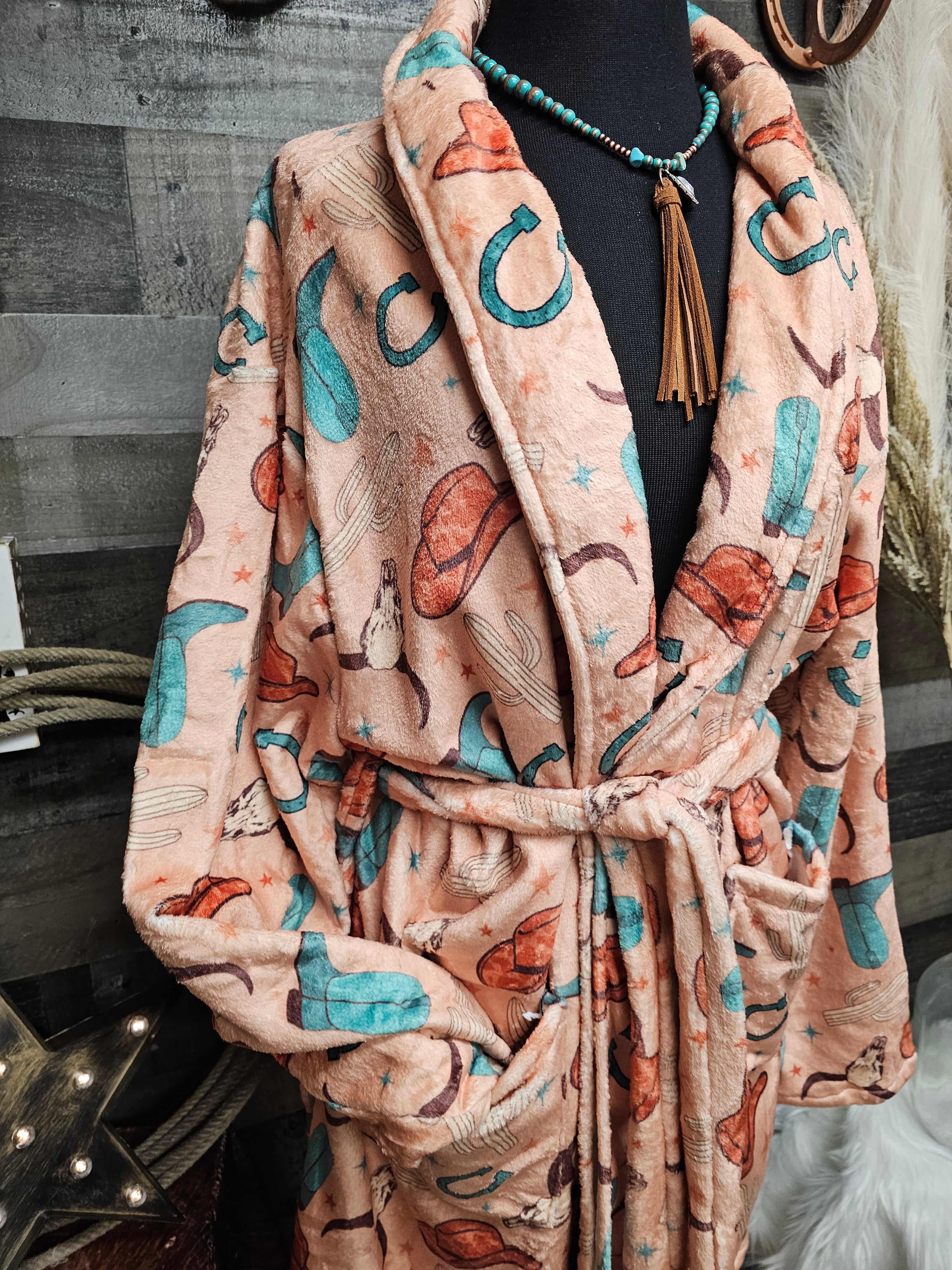 Baha Ranch Totally Western Women's Western Bath Robe by Baha Ranch Western Wear - product image 2