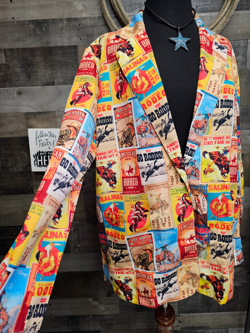 Baha Ranch Women's Vintage Rodeo Poster Blazer by Baha Ranch Western Wear - product image 3