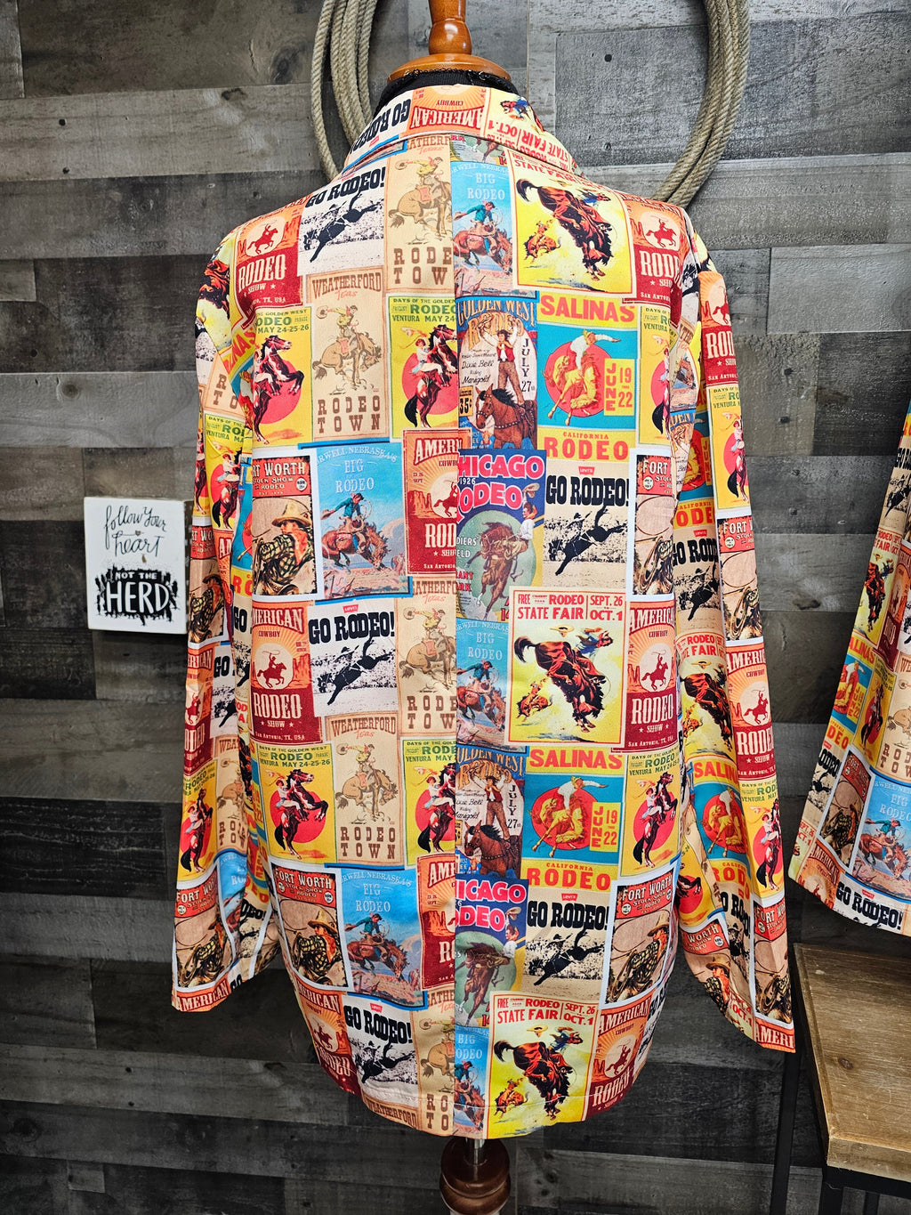 Baha Ranch Women's Vintage Rodeo Poster Blazer by Baha Ranch Western Wear - product image 2