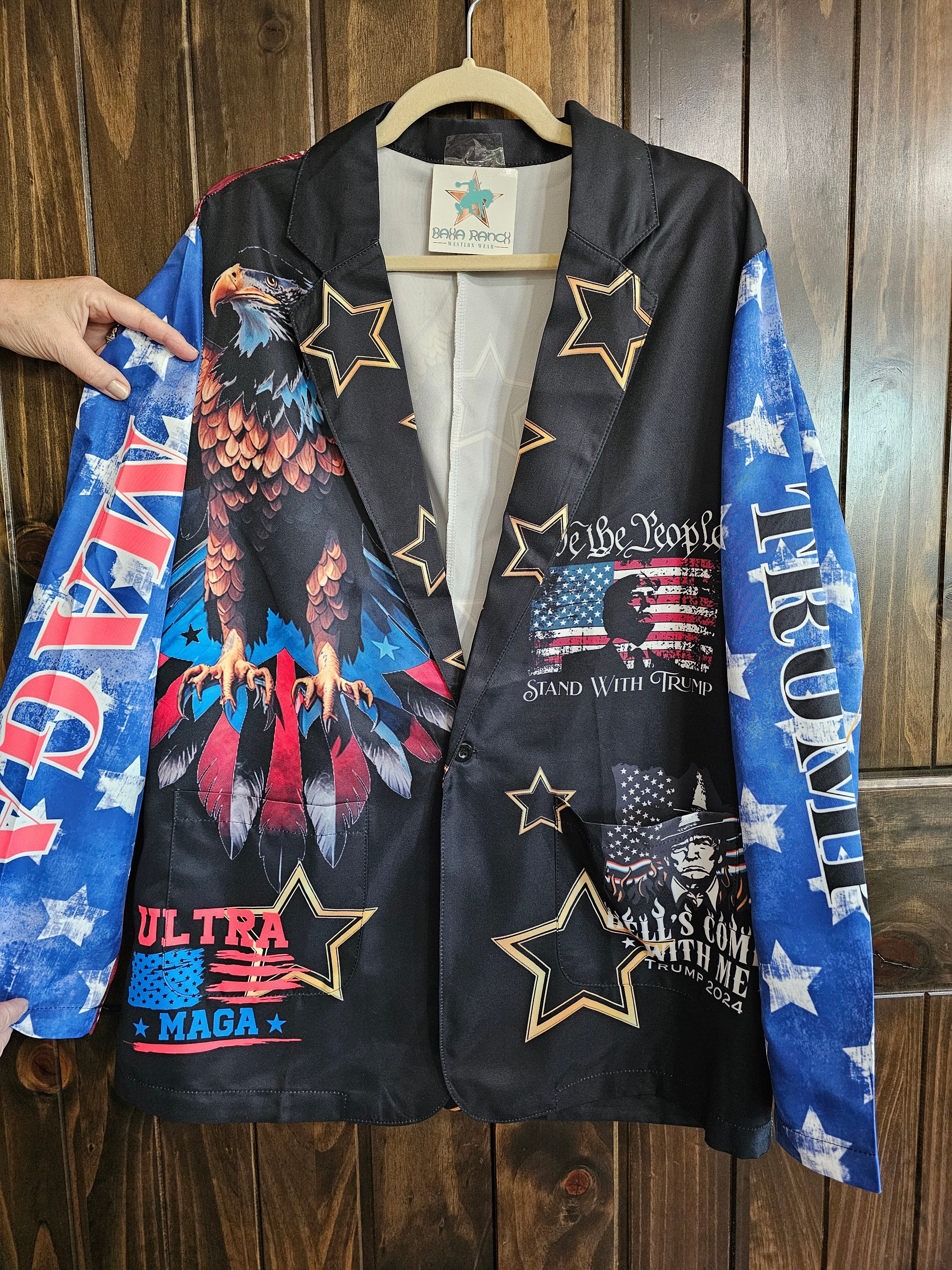 Baha Ranch Ultra Maga Trump Womens Blazer by Baha Ranch Western Wear - product image 4
