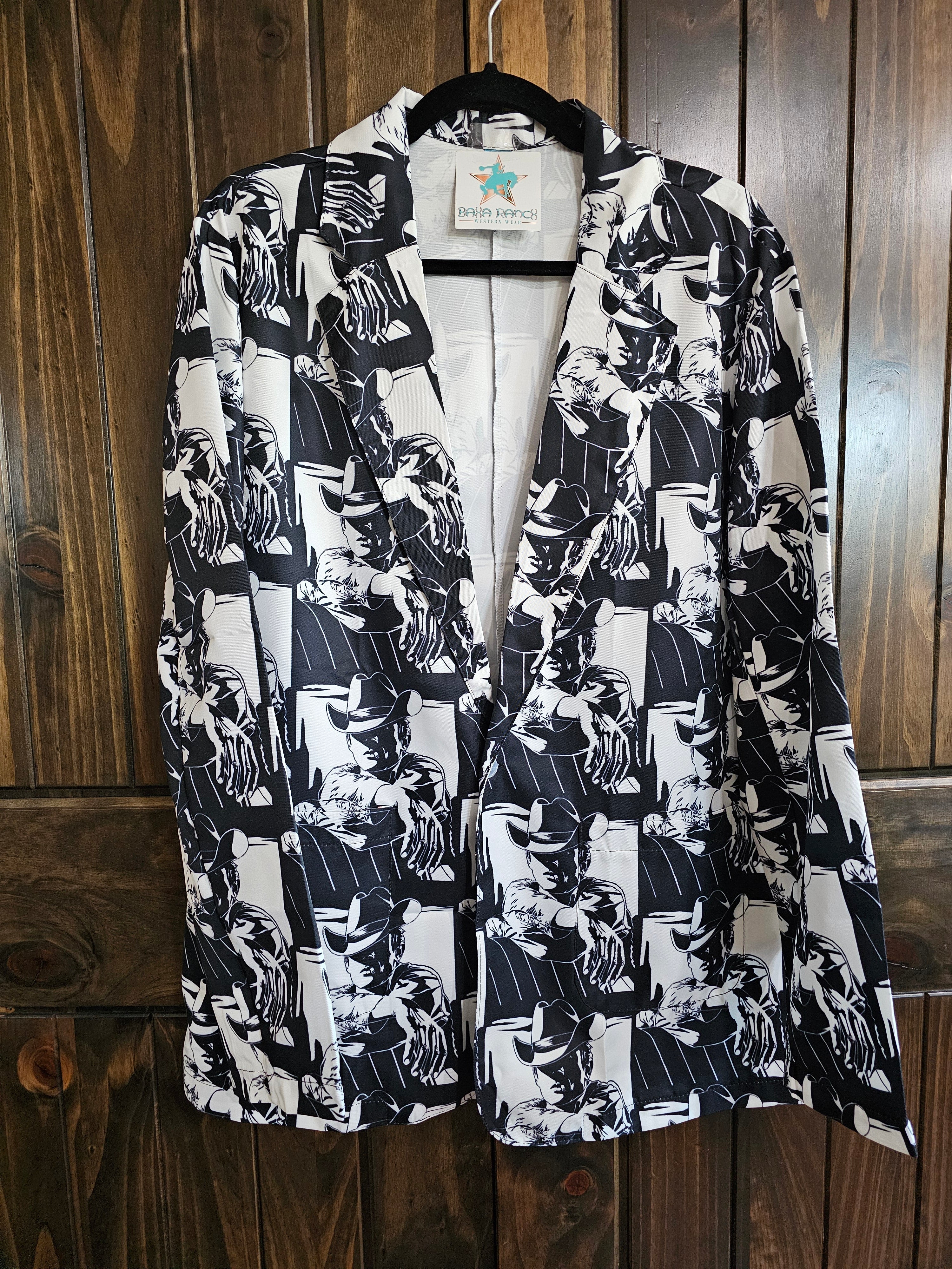 Baha Ranch Black White Cowboy Women's Western Blazer by Baha Ranch Western Wear - product image 4