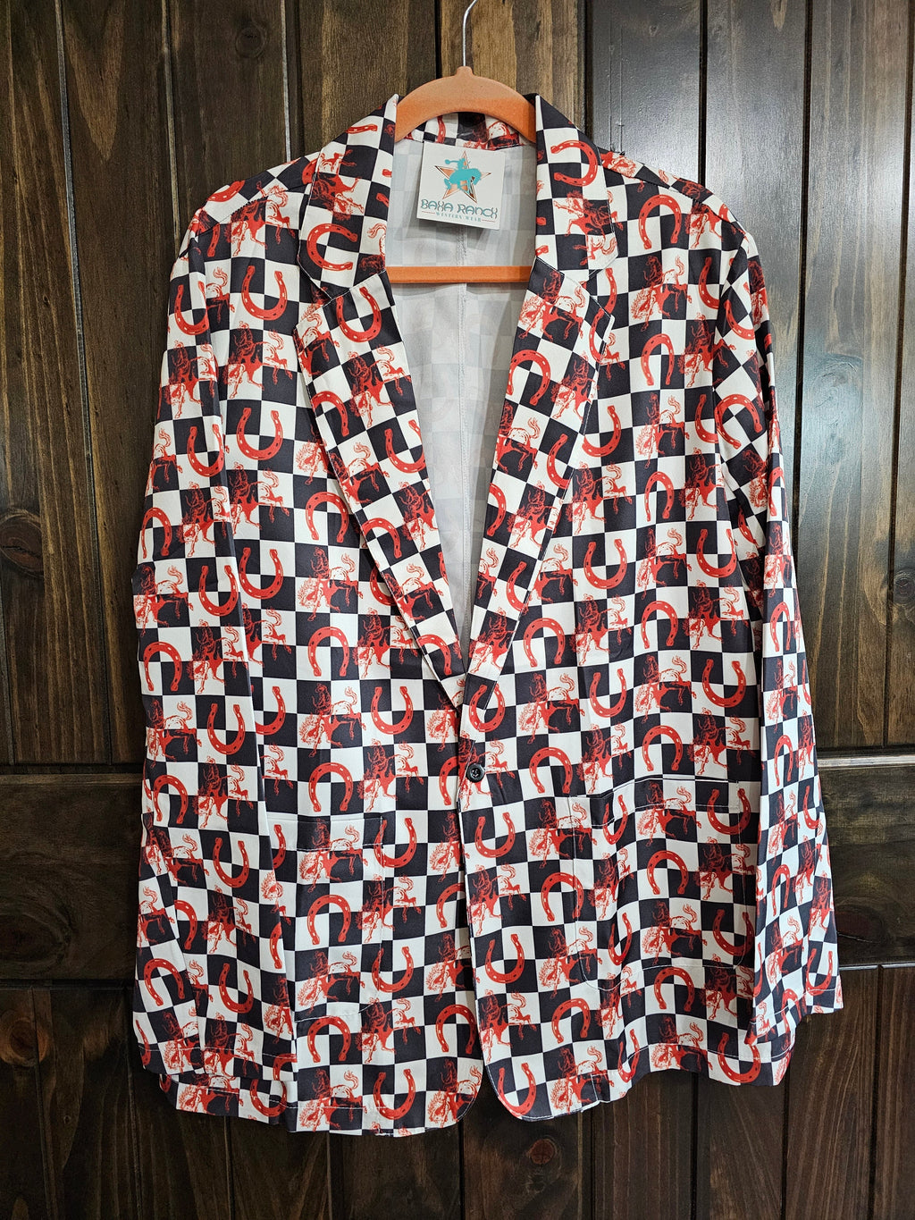 Baha Ranch Checkered Rodeo Women's Western Blazer by Baha Ranch Western Wear - product image 3