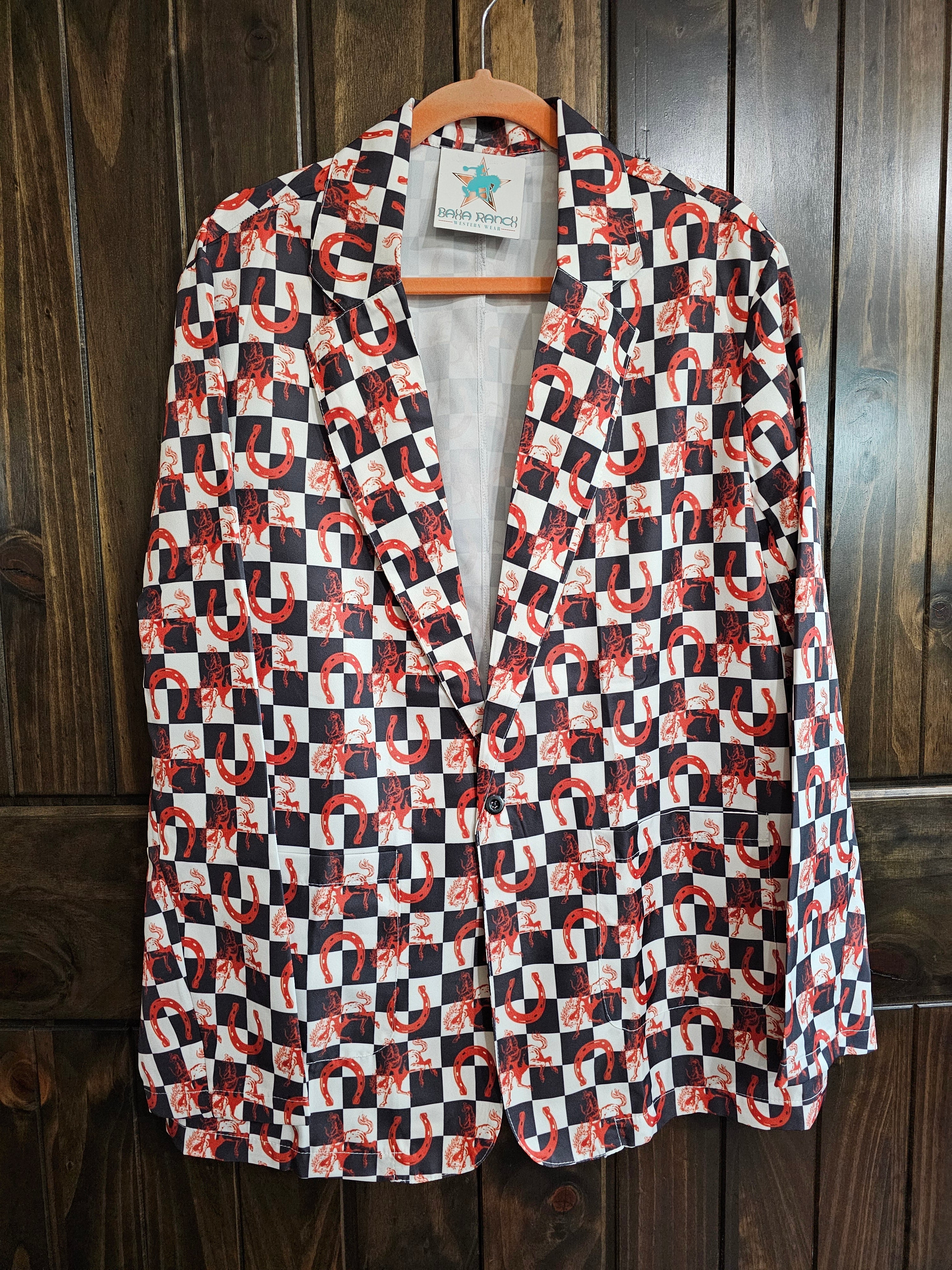 Baha Ranch Checkered Rodeo Women's Western Blazer by Baha Ranch Western Wear - product image 3