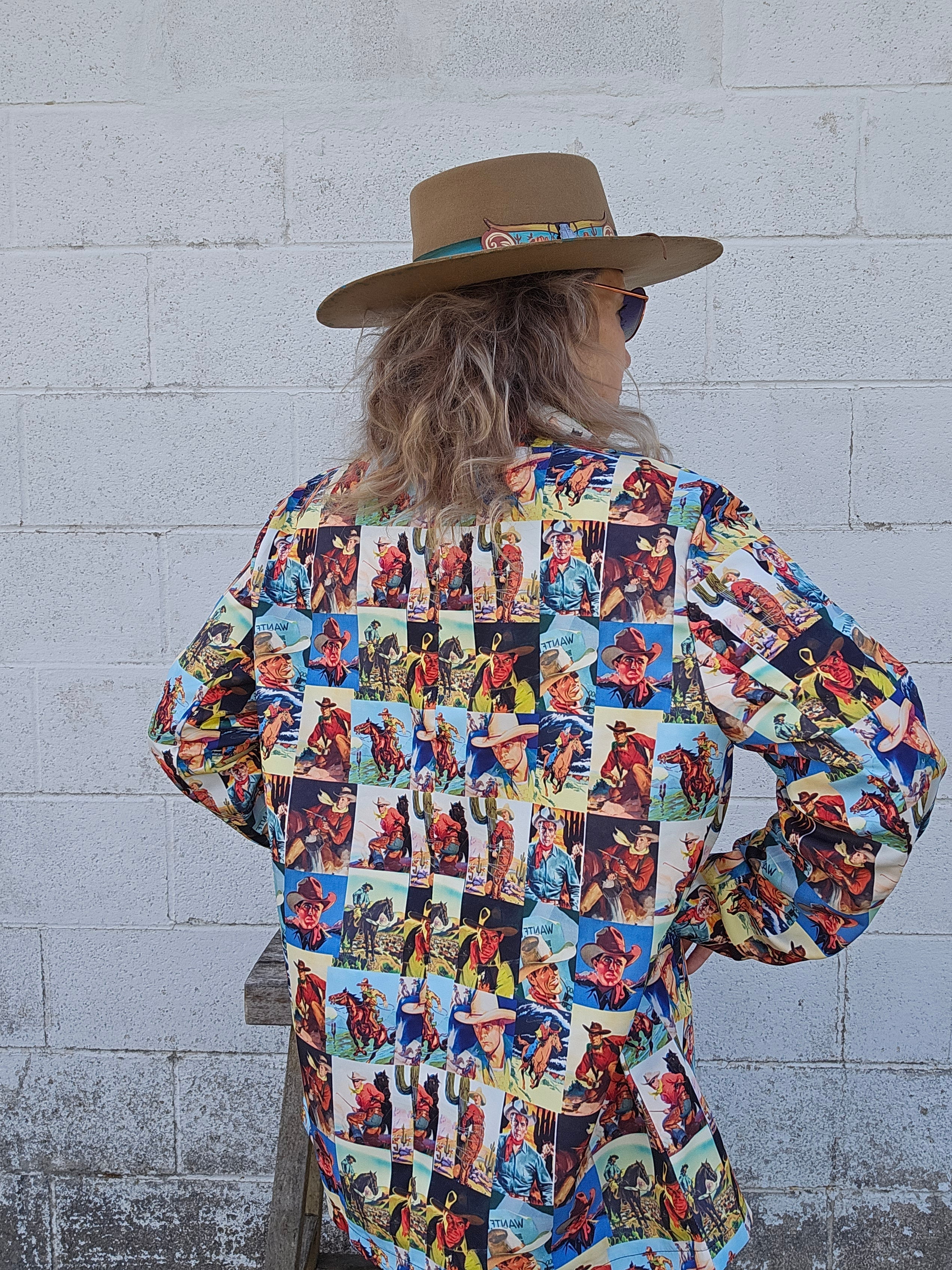 Baha Ranch Cowboy Collage Women's Western Blazer by Baha Ranch Western Wear - product image 4