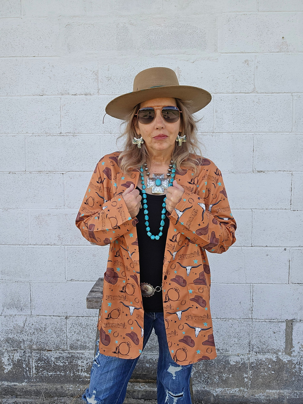 Baha Ranch Cowboy Things Womens Western Blazer by Baha Ranch Western Wear