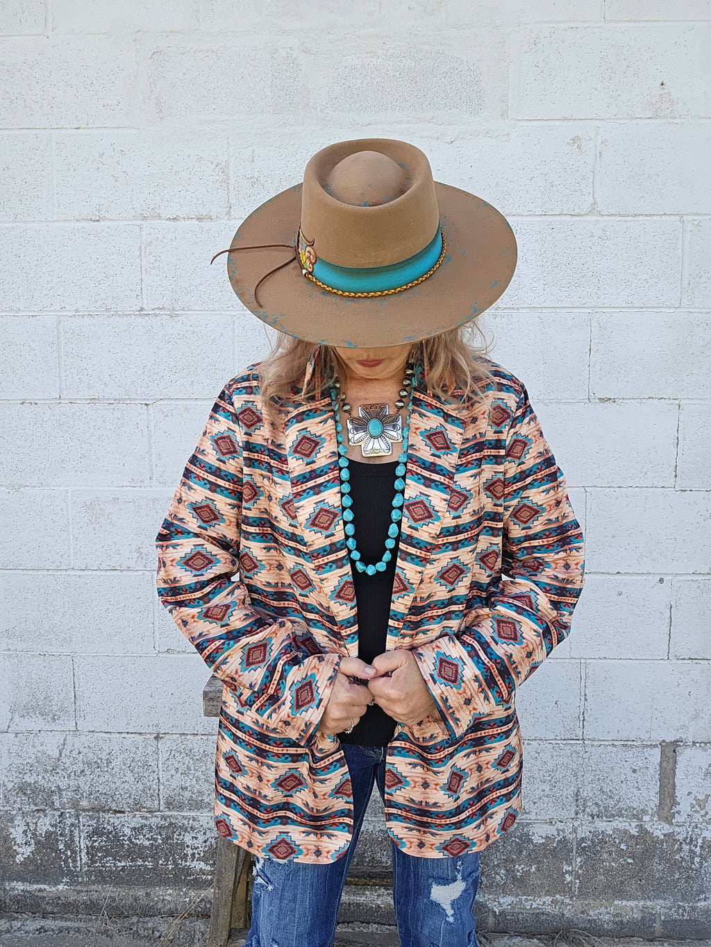 Baha Ranch Arizona Aztec Women's Blazer by Baha Ranch Western Wear - product image 2