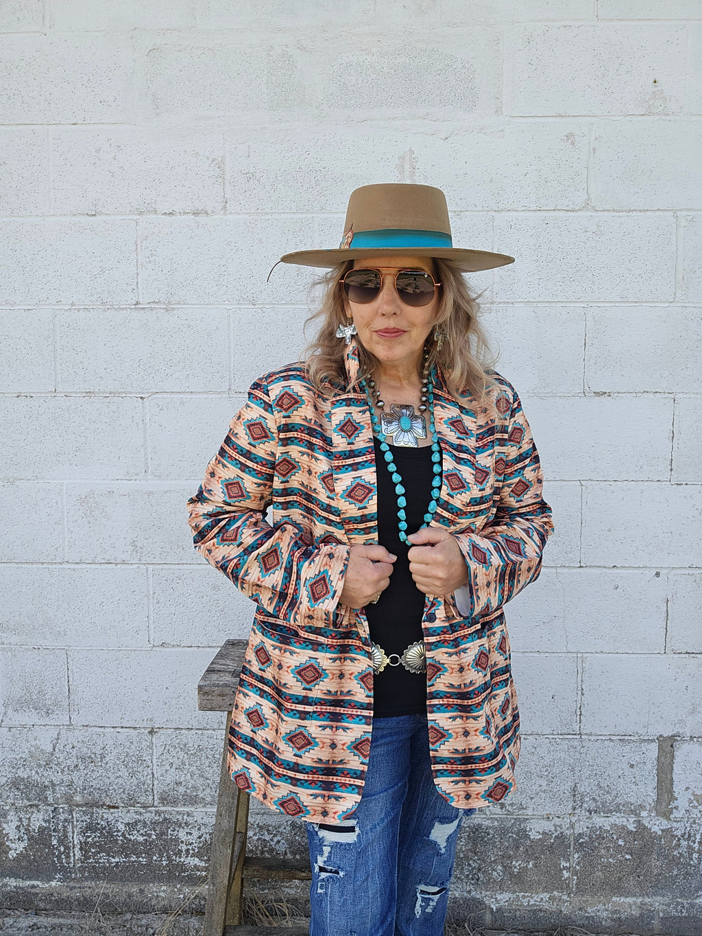 Baha Ranch Arizona Aztec Women's Blazer by Baha Ranch Western Wear - product image 6
