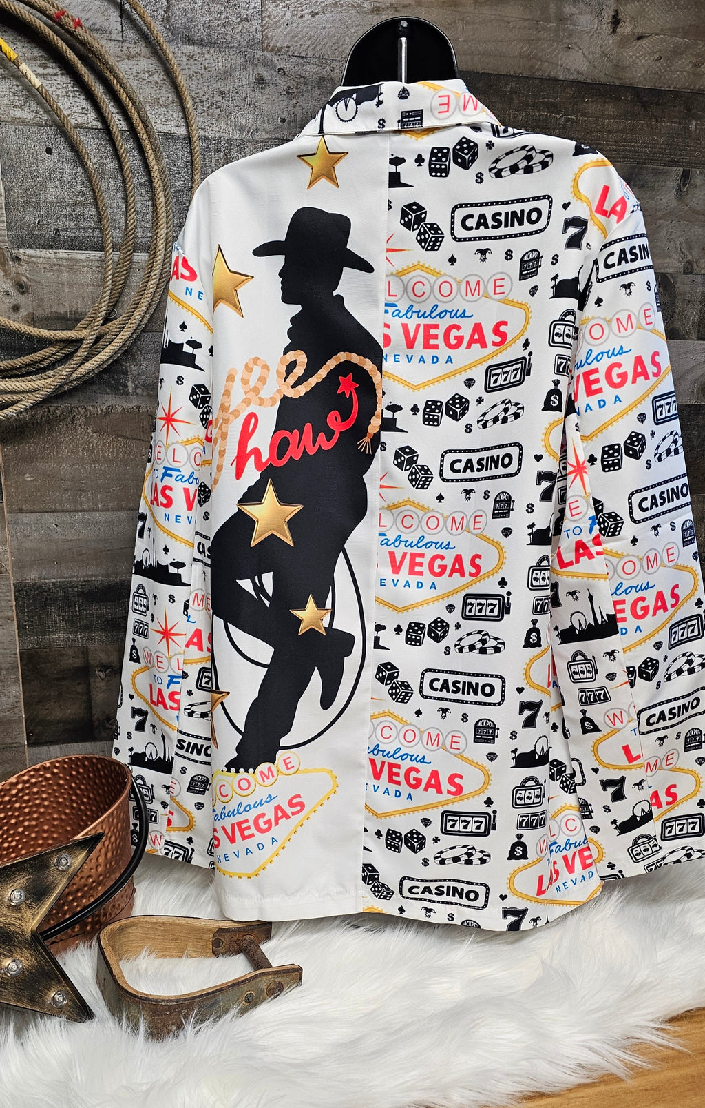 Baha Ranch Yeehaw Cowboy Vegas Women's Western Blazer by Baha Ranch Western Wear