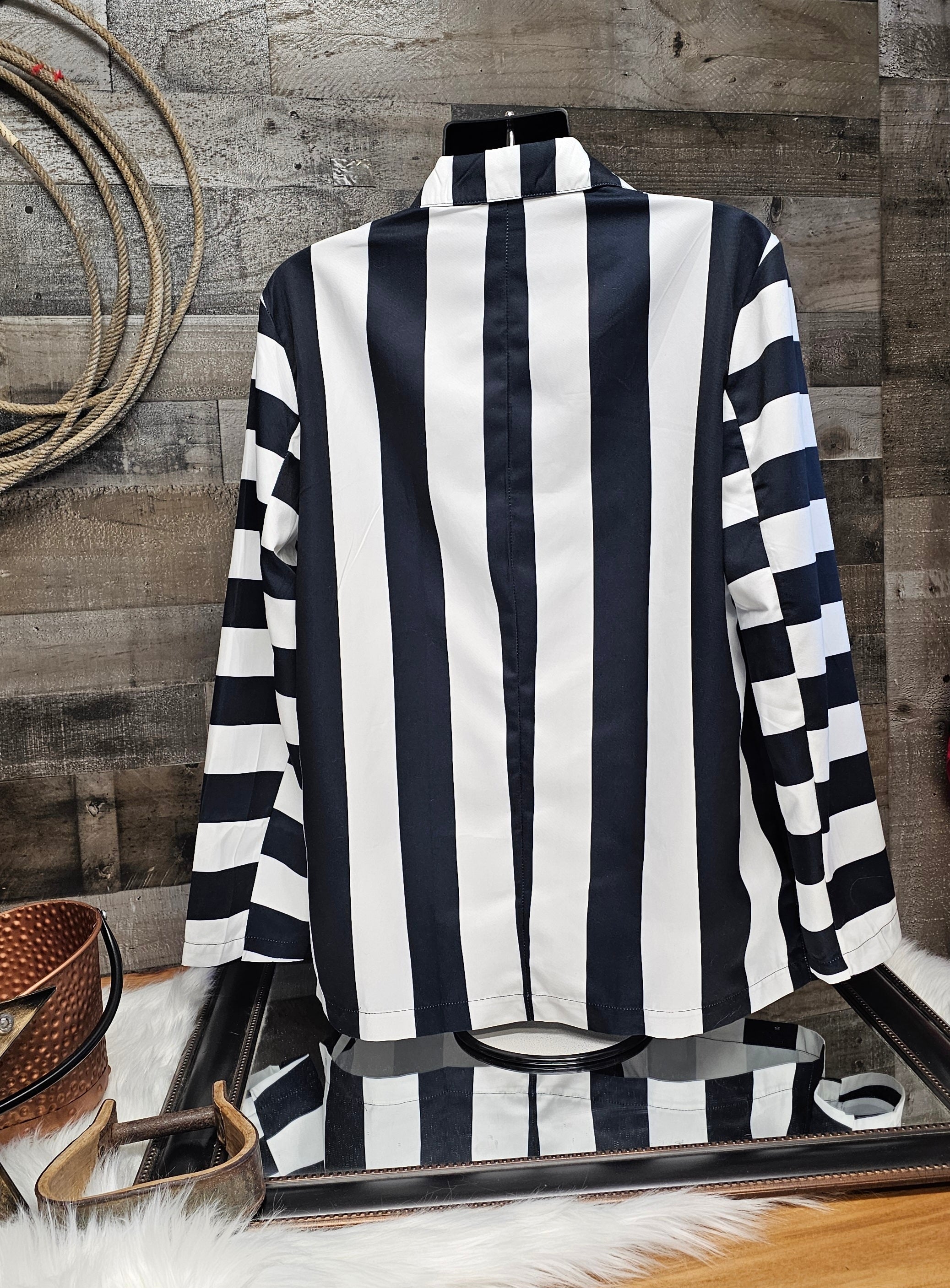 Baha Ranch BeetleJuice Prison Stripe Blazer Women's by Baha Ranch Western Wear - product image 10