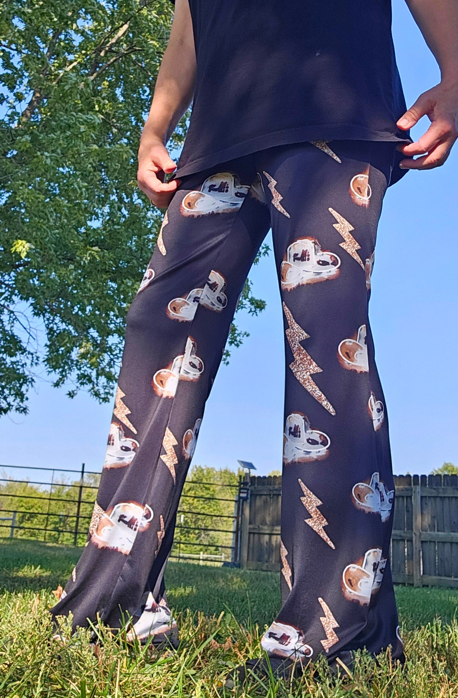 Baha Ranch Disco Cowgirl Flare Pants by Baha Ranch Western Wear