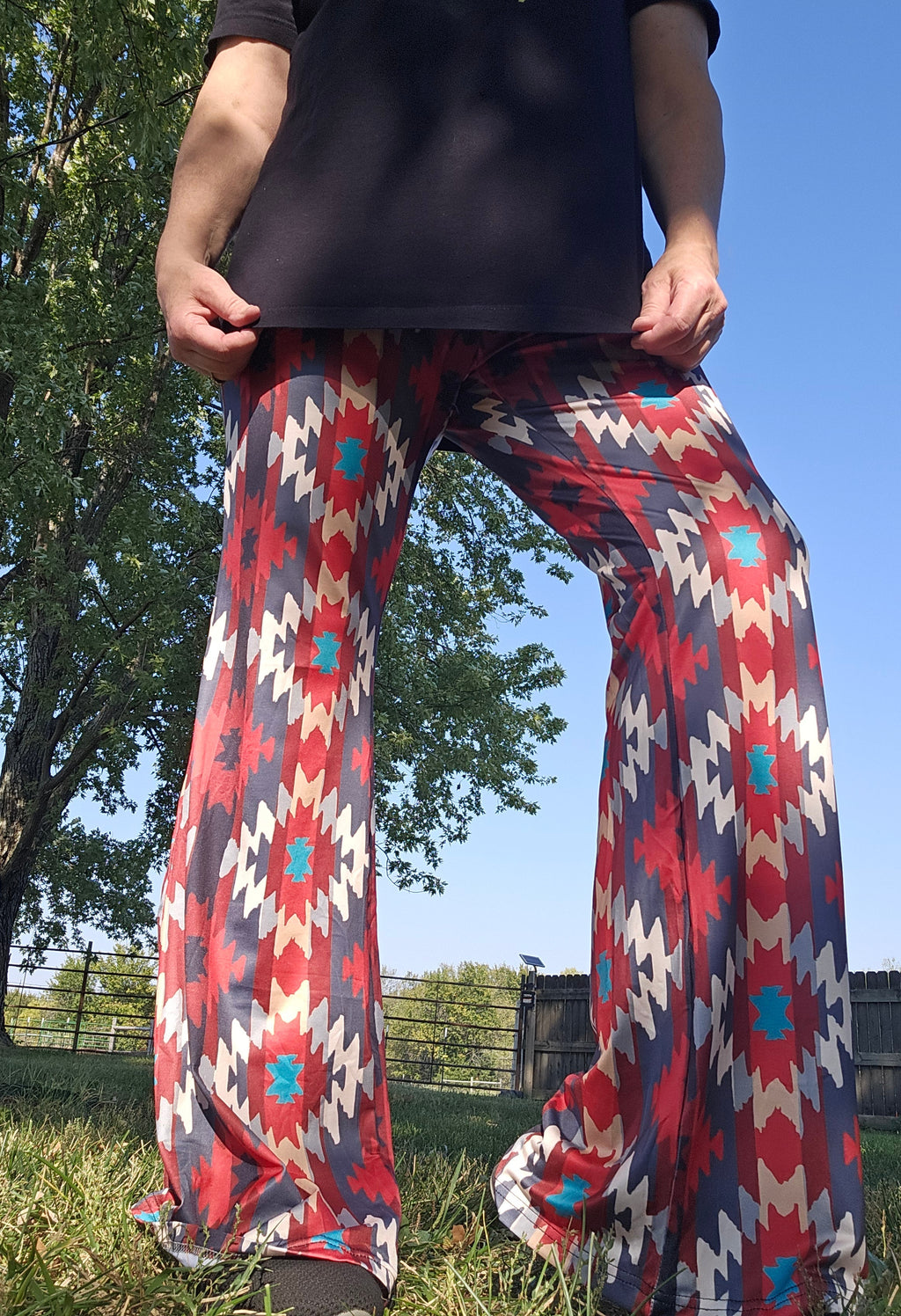 Baha Ranch Sedona Aztec Flare Pants by Baha Ranch Western Wear - product image 4