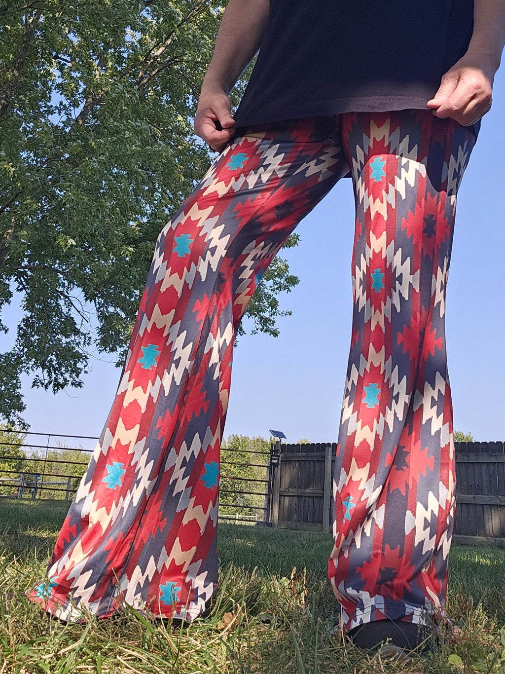 Baha Ranch Sedona Aztec Flare Pants by Baha Ranch Western Wear
