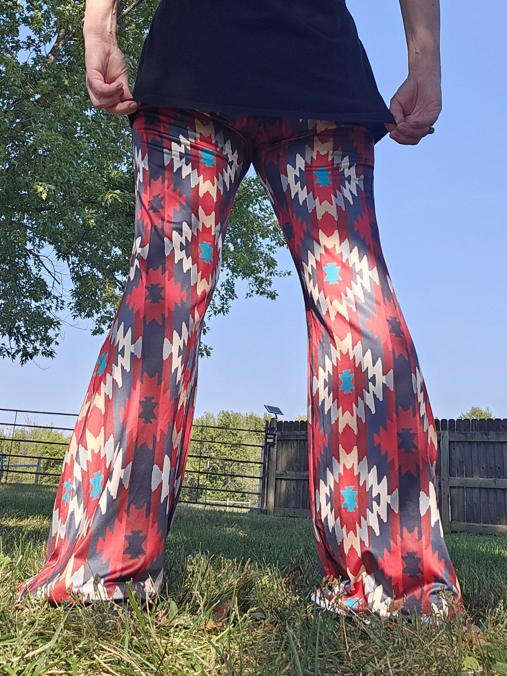 Baha Ranch Sedona Aztec Flare Pants by Baha Ranch Western Wear - product image 2