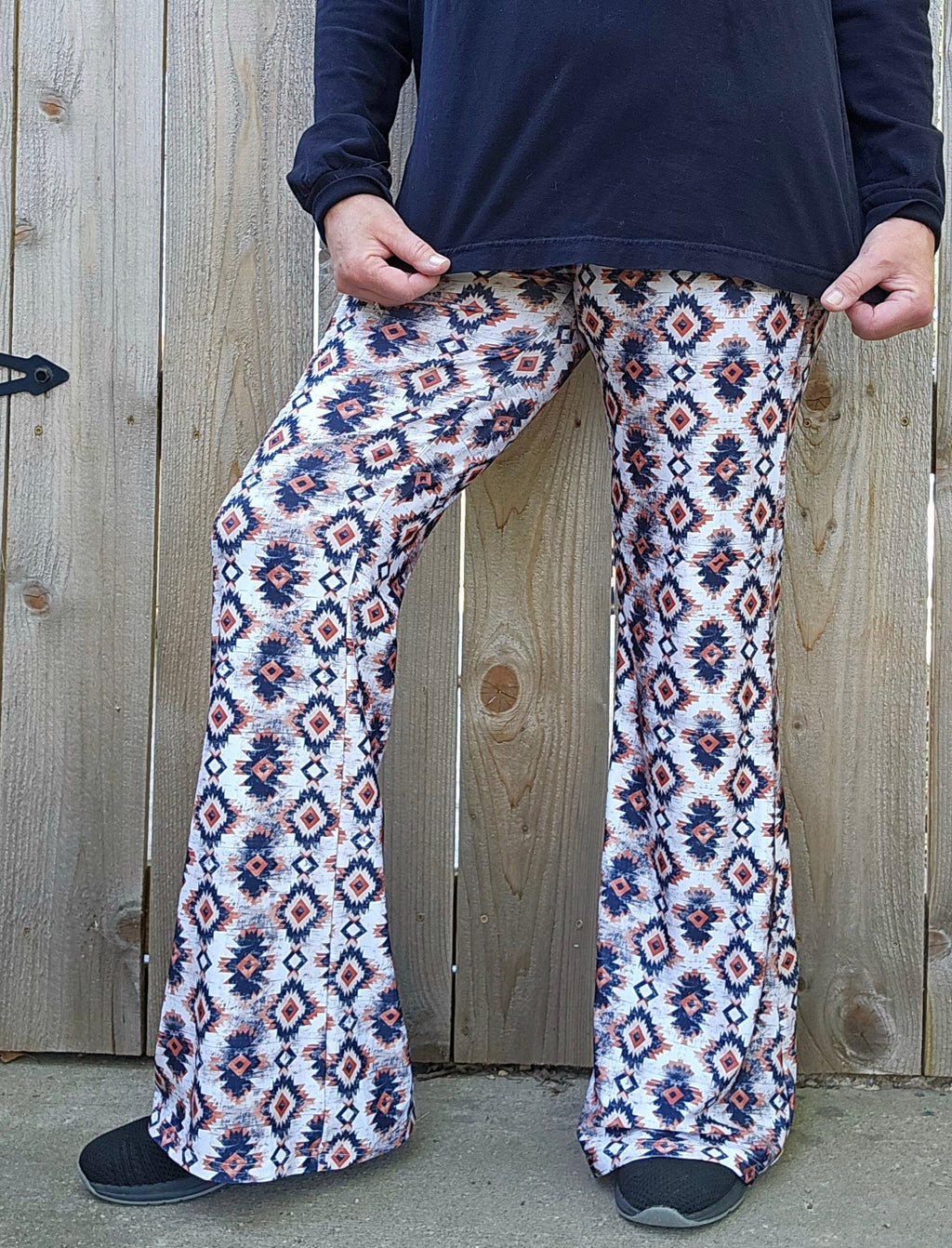 Baha Ranch Southwestern Aztec Flare Pants by Baha Ranch Western Wear