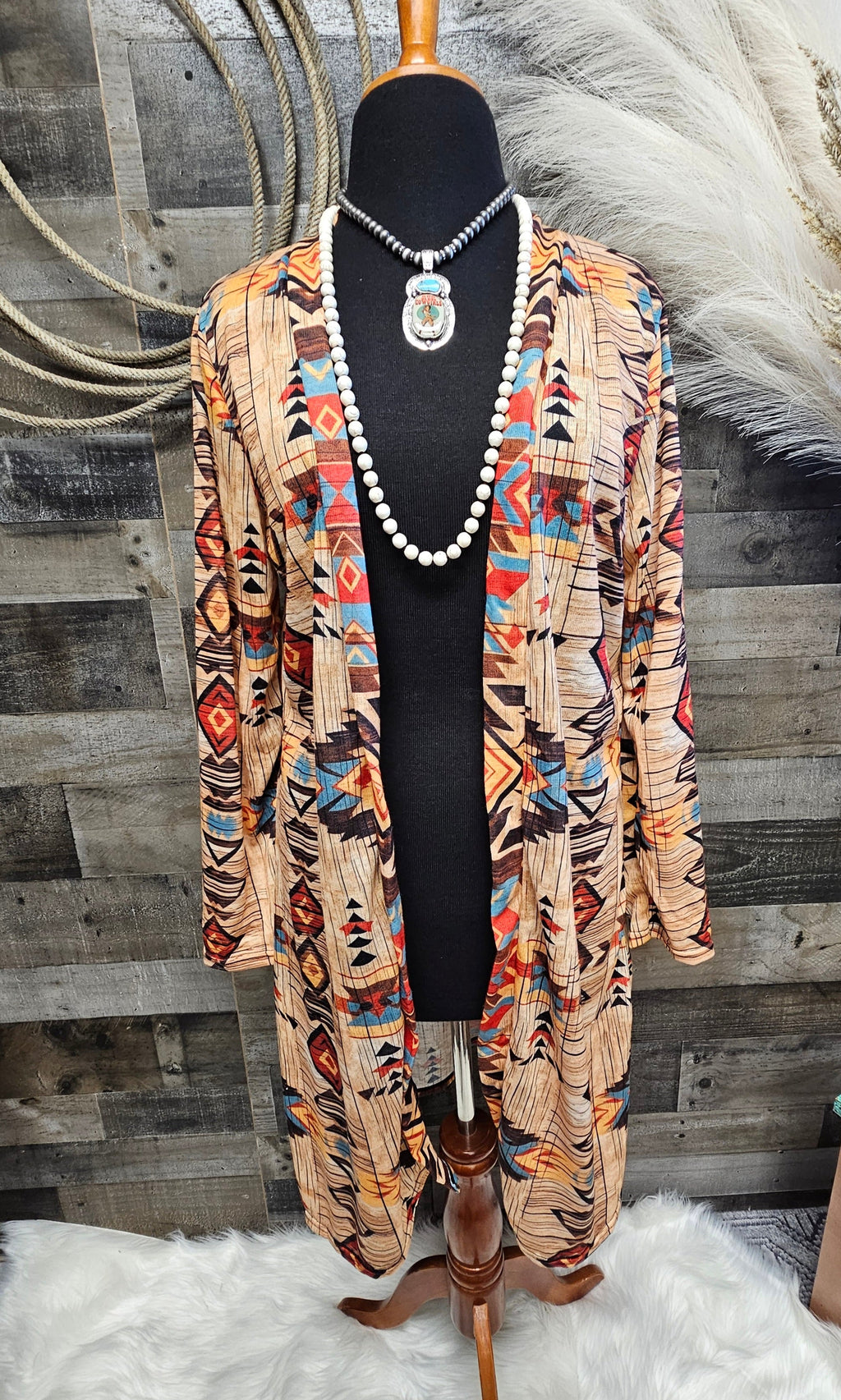 Baha Ranch Sahara Aztec Lightweight Cardigan by Baha Ranch Western Wear
