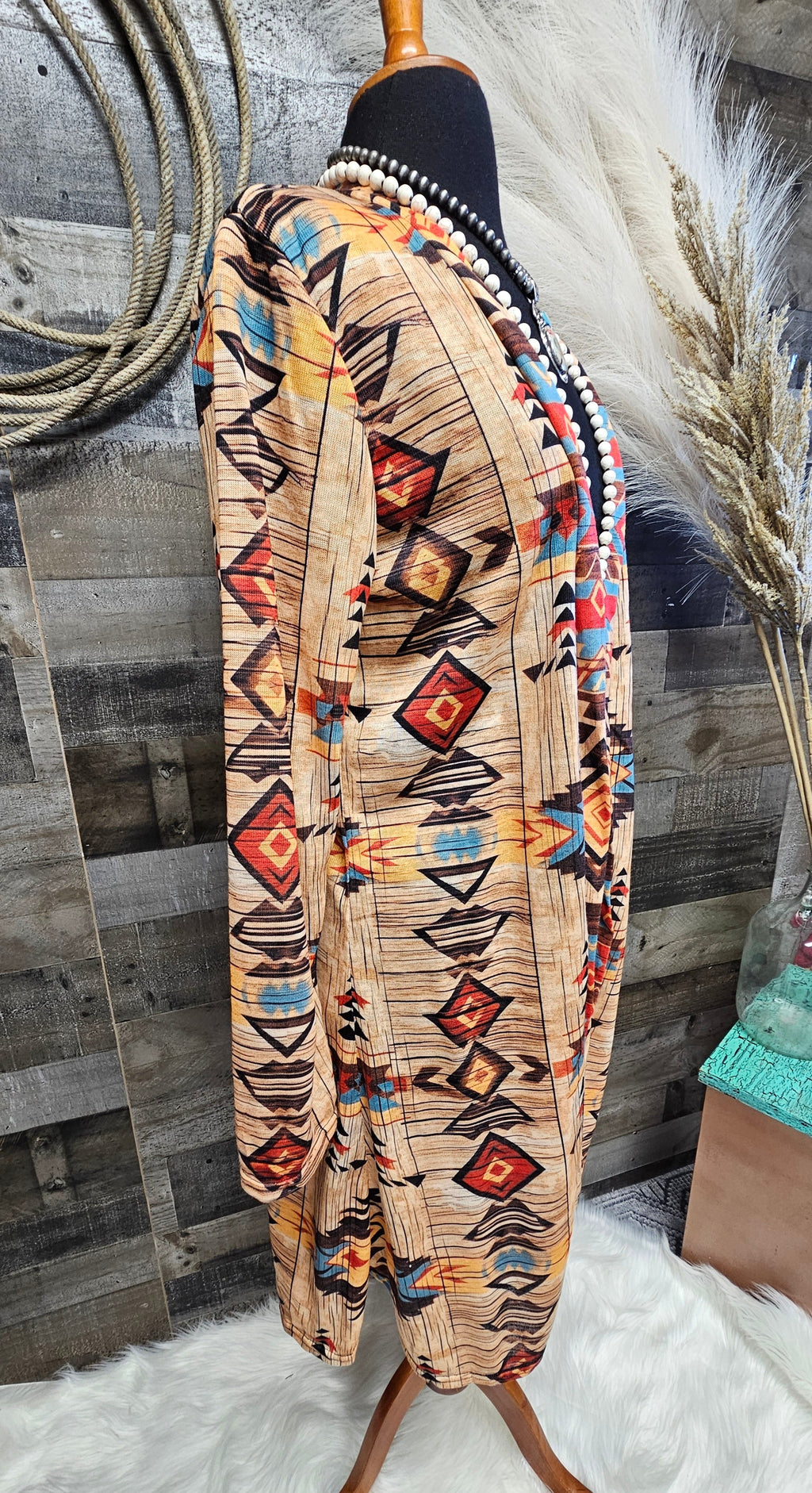 Baha Ranch Sahara Aztec Lightweight Cardigan by Baha Ranch Western Wear - product image 3