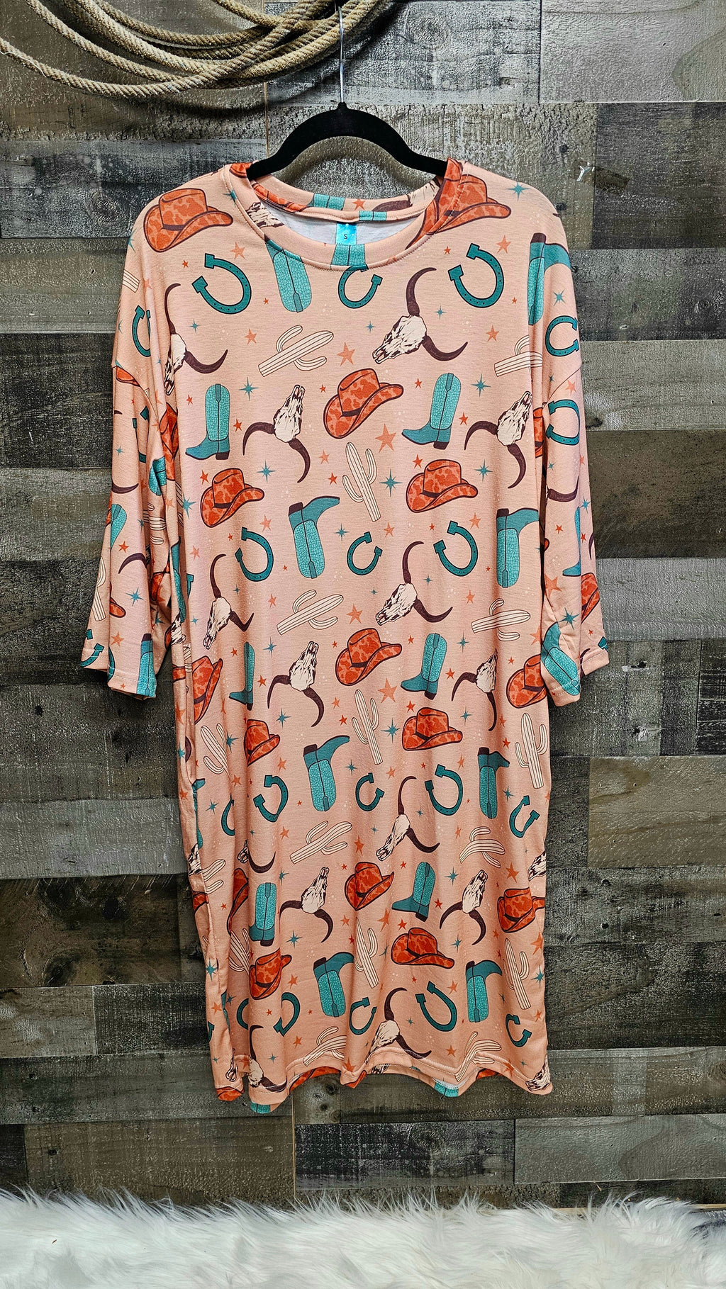 Baha Ranch Everything Western Oversized Sleep Shirt by Baha Ranch Western Wear