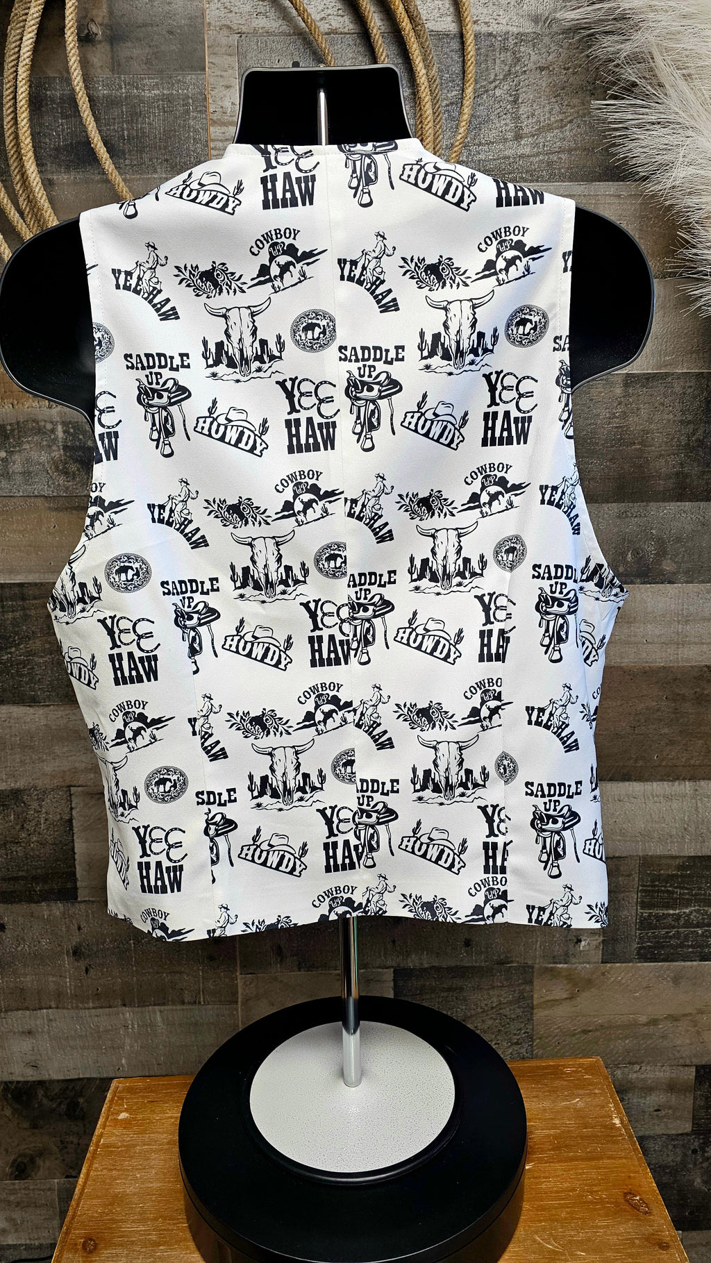 Baha Ranch Cowboy Print Men's Western Vest by Baha Ranch Western Wear - product image 7