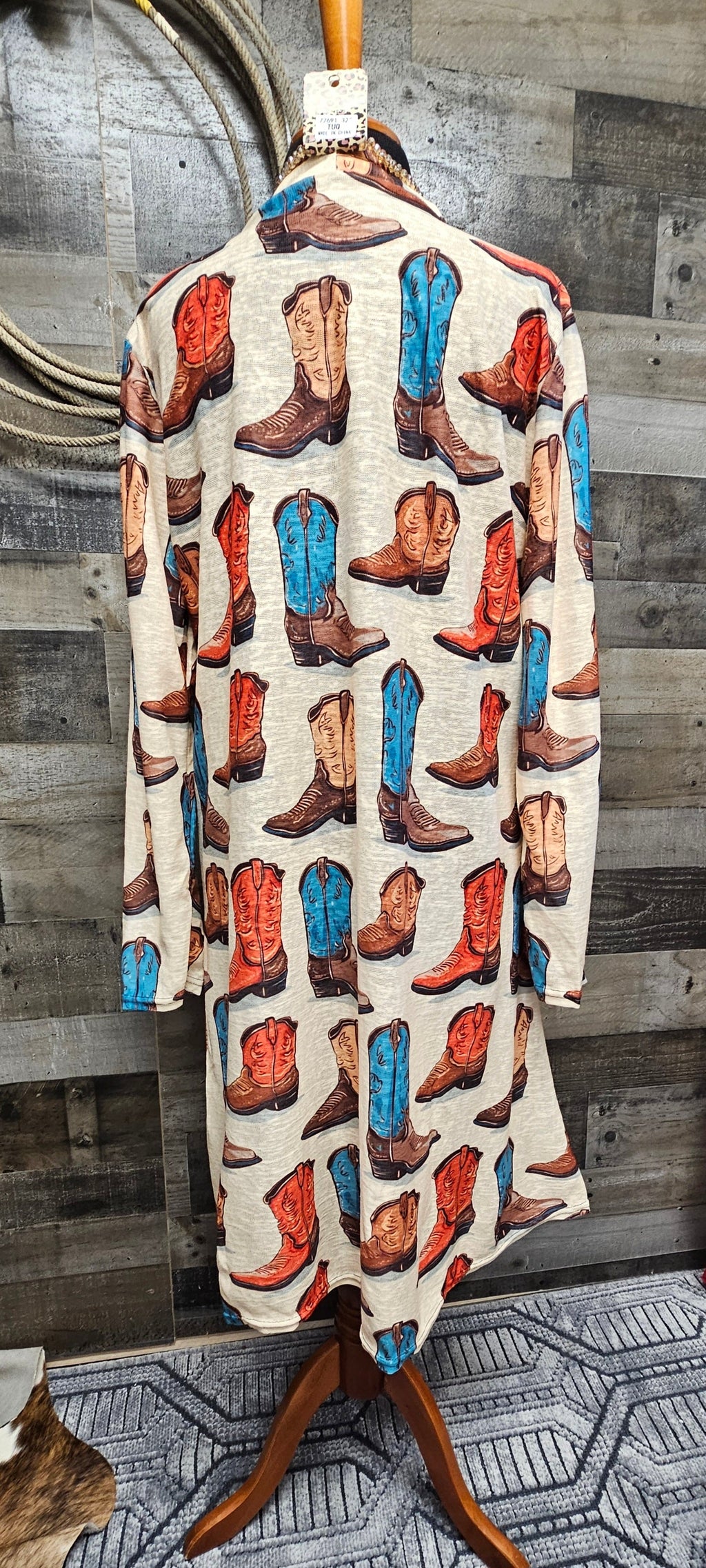 Baha Ranch New Got My Boots Lightweight Cardigan by Baha Ranch Western Wear - product image 9