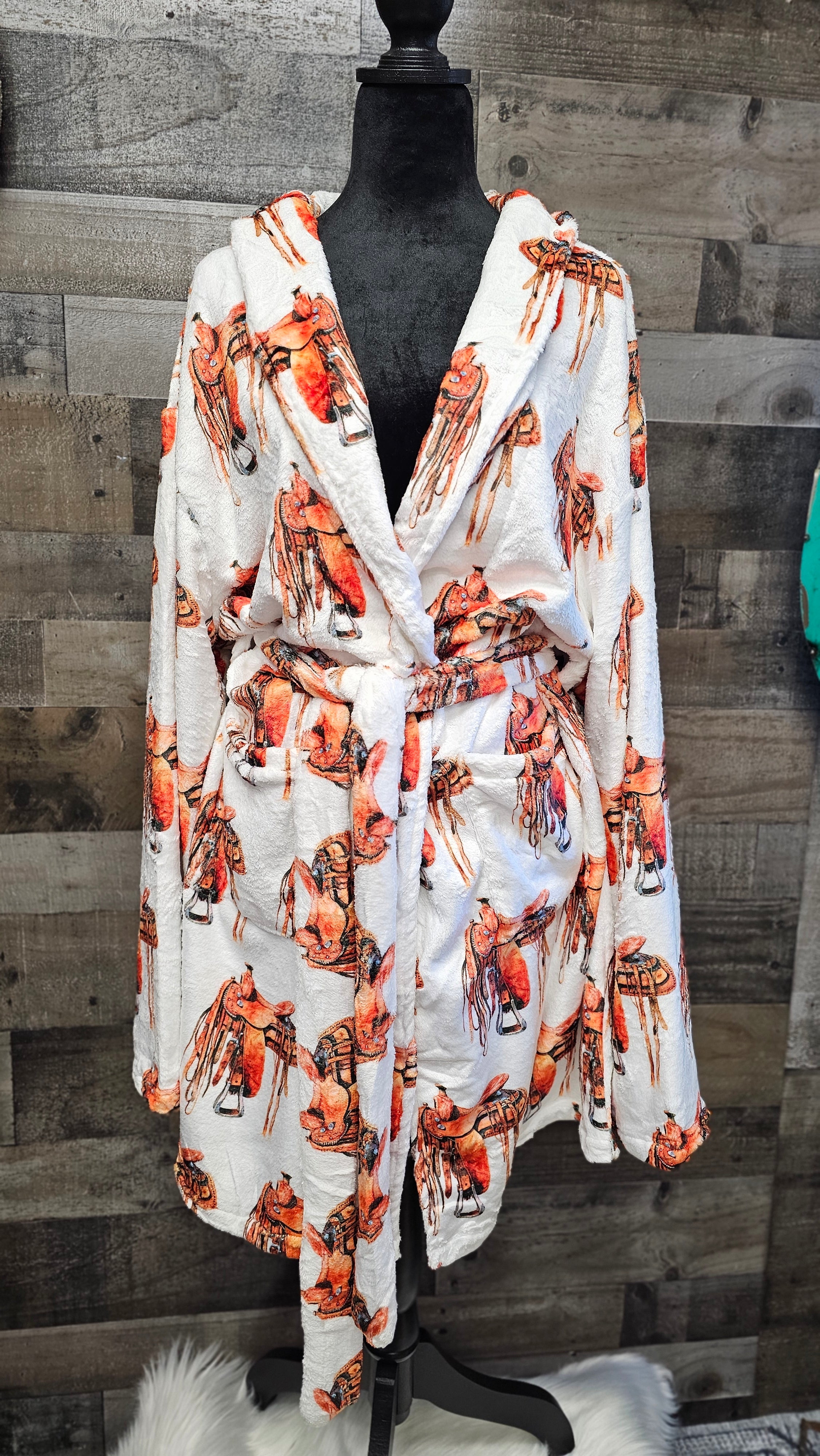 Baha Ranch Saddle UP Western Robe by Baha Ranch Western Wear