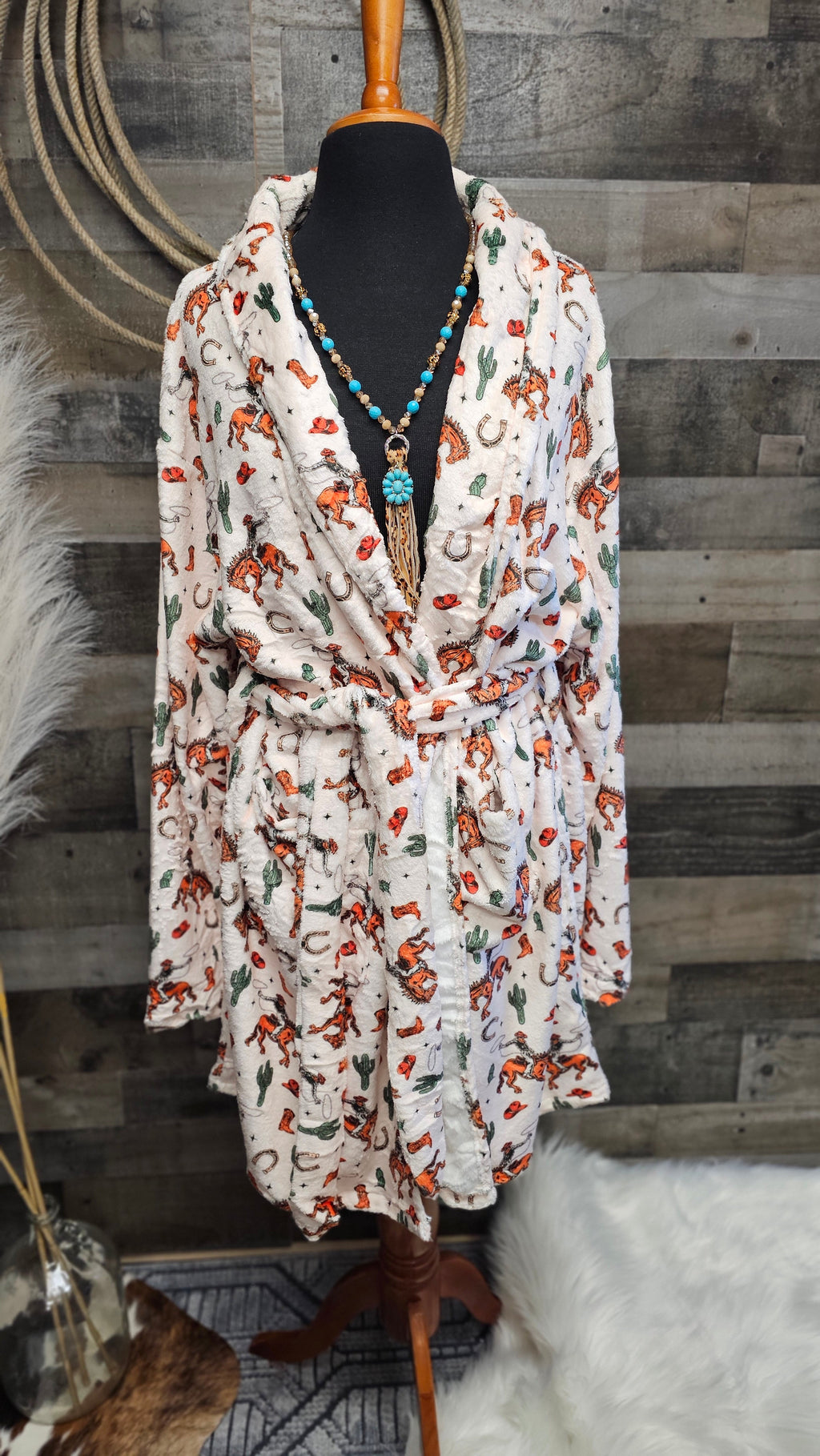 Baha Ranch Cowboy Ranch Western Robe by Baha Ranch Western Wear