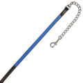 ExionPro Duo-Tone Leather Lead with Chain - Blue by Bridles & Reins