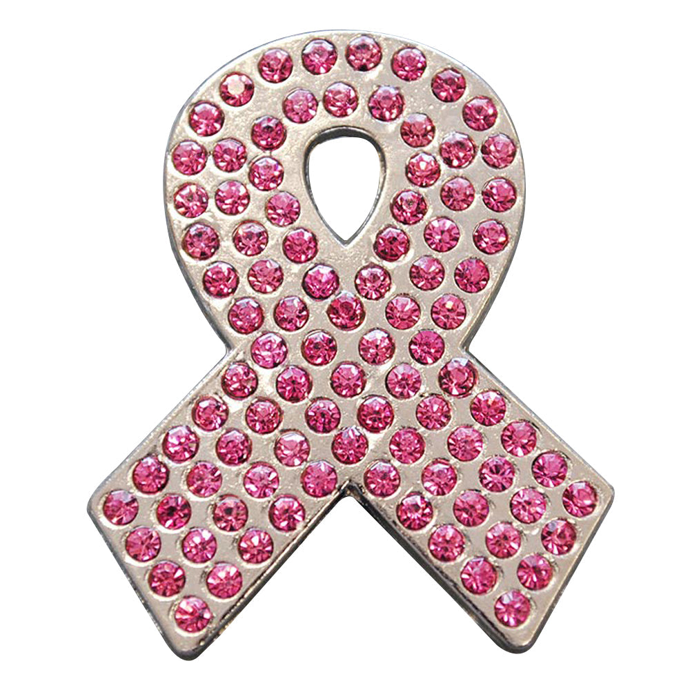 Western Screw Back Concho Crystals Breast Cancer Bling Cowgirl