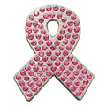 Western Screw Back Concho Crystals Breast Cancer Bling Cowgirl