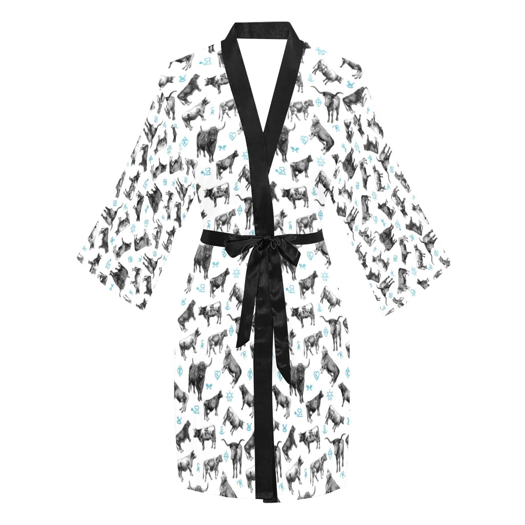 Baha Ranch Cattle and Brands Women's Lounge Kimono Robe by Baha Ranch Western Wear - product image 3