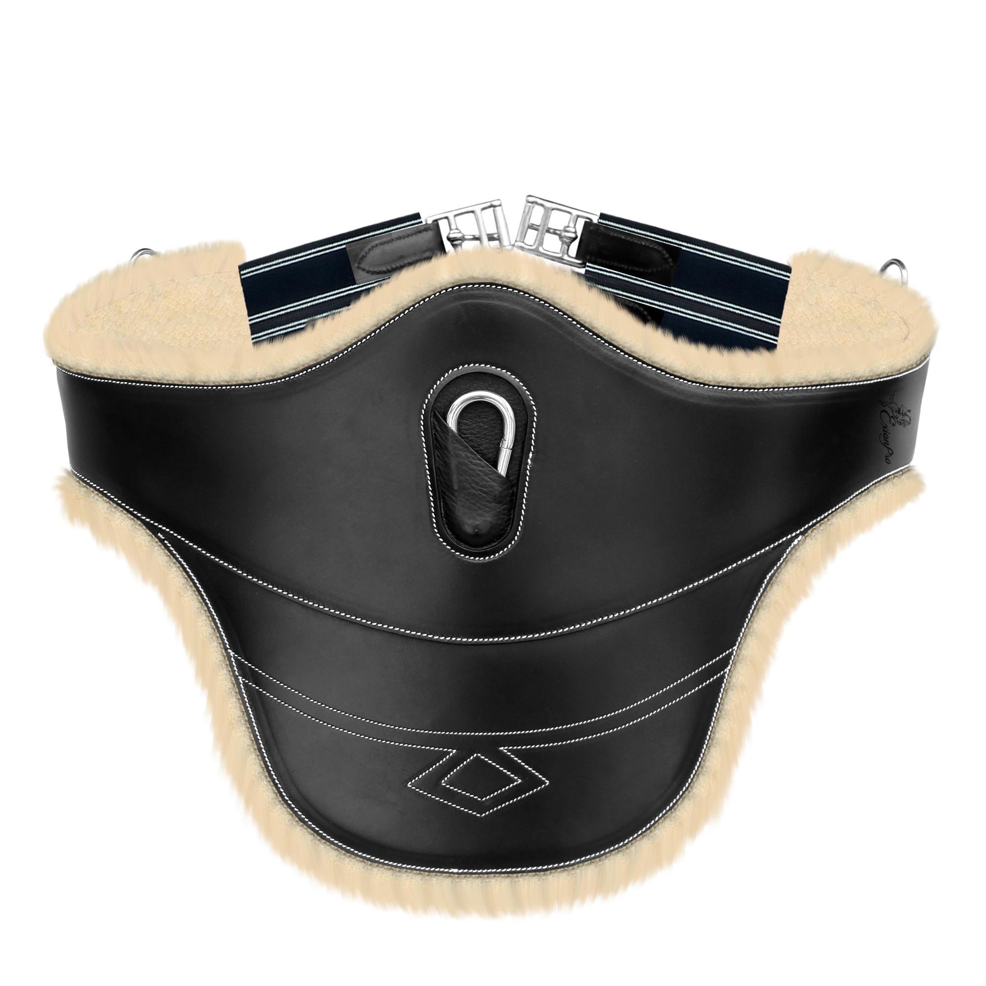 ExionPro Belly Guard Girth - Navy Blue Elastic with White Lines by Bridles & Reins - alternate view 4