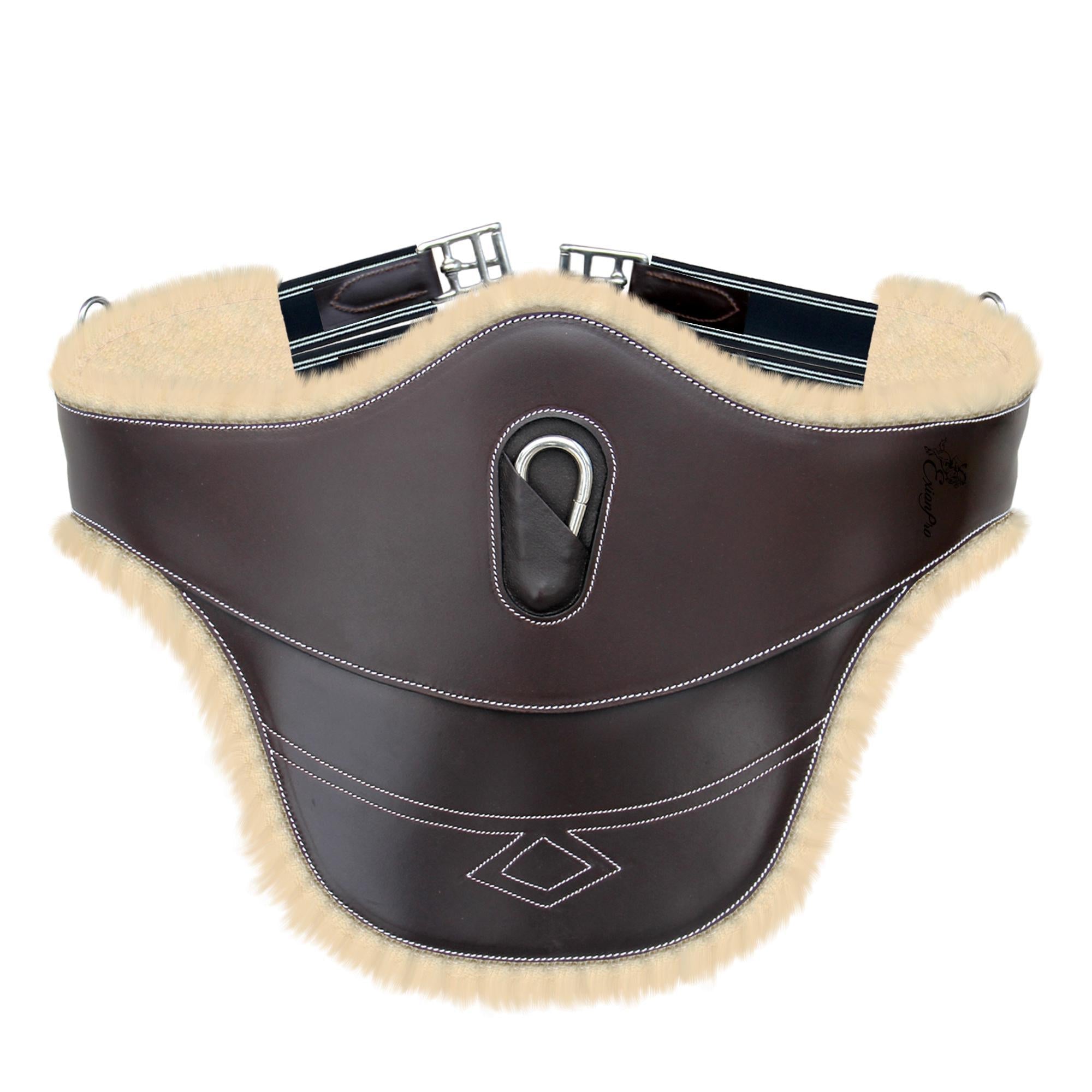 ExionPro Belly Guard Girth - Navy Blue Elastic with White Lines by Bridles & Reins - alternate view 5