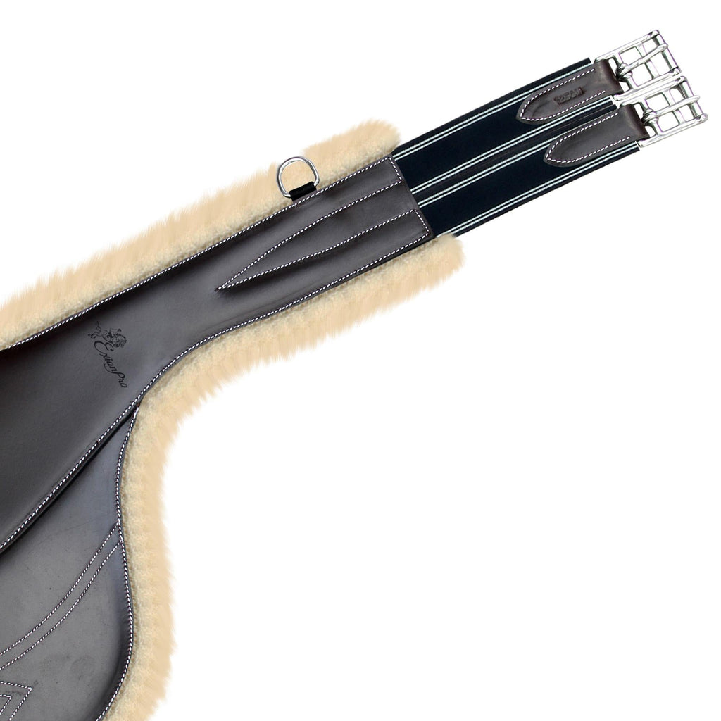 ExionPro Belly Guard Girth - Navy Blue Elastic with White Lines by Bridles & Reins - alternate view 8
