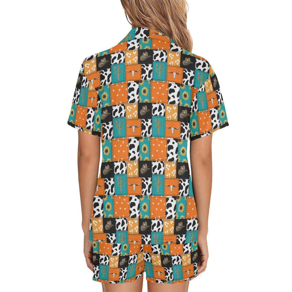 Baha Ranch Western Patchwork Women's Western Pajama Set by Baha Ranch Western Wear - product image 4