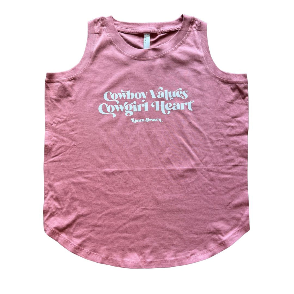 Cowboy Values Cowgirl Heart Tank | Top — view 3