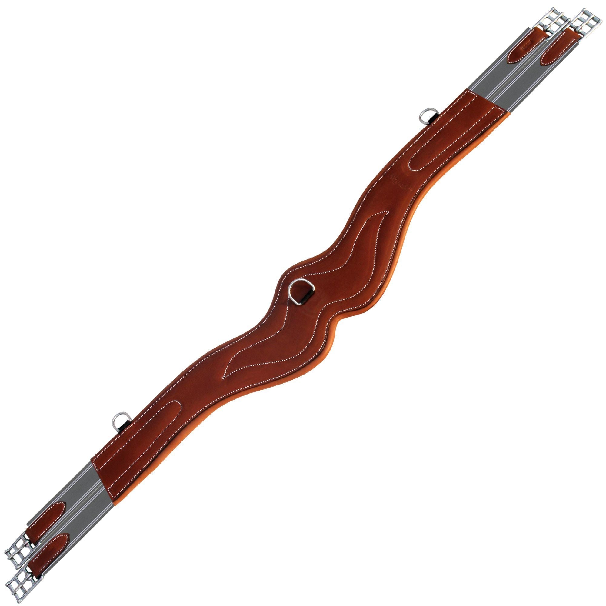 ExionPro 'AdaptLine' Wave Girth - Grey Elastic with White Lines by Bridles & Reins - alternate view 4