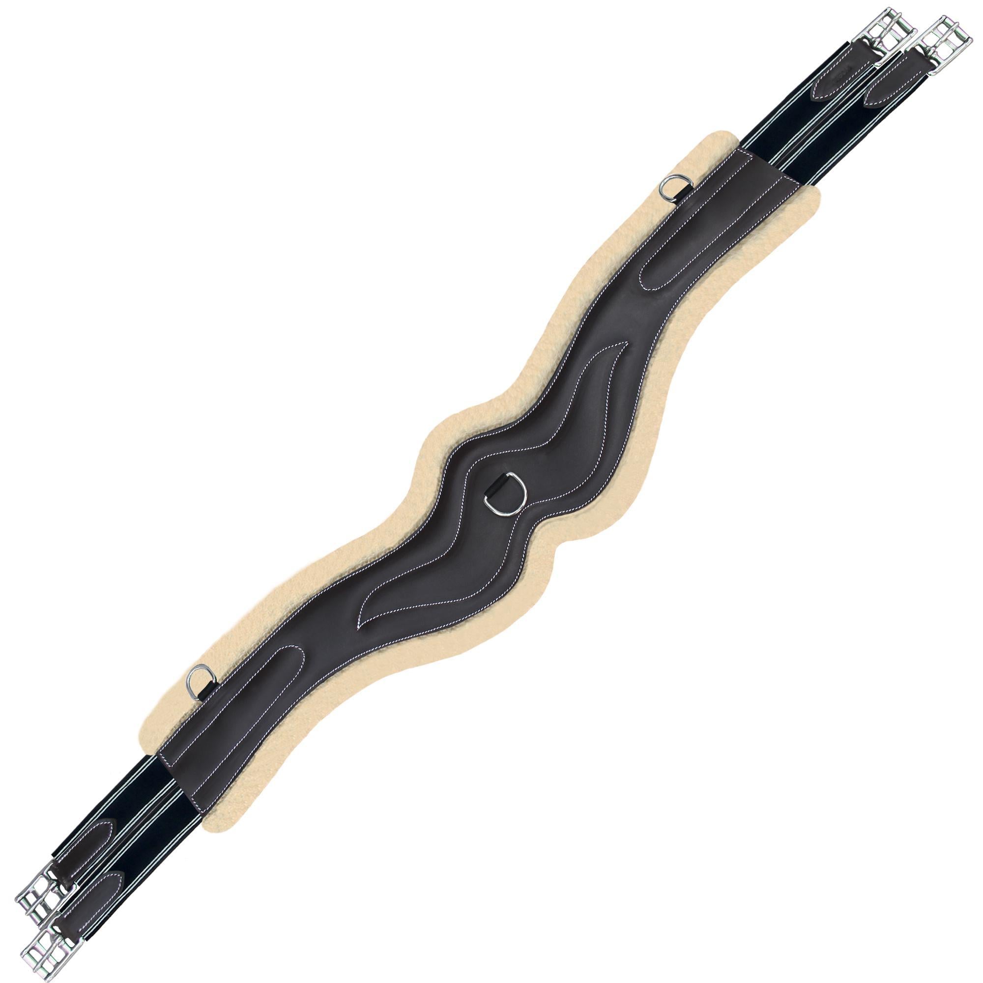 ExionPro 'AdaptLine' Wave Girth - Navy Blue Elastic with White Lines by Bridles & Reins - alternate view 5