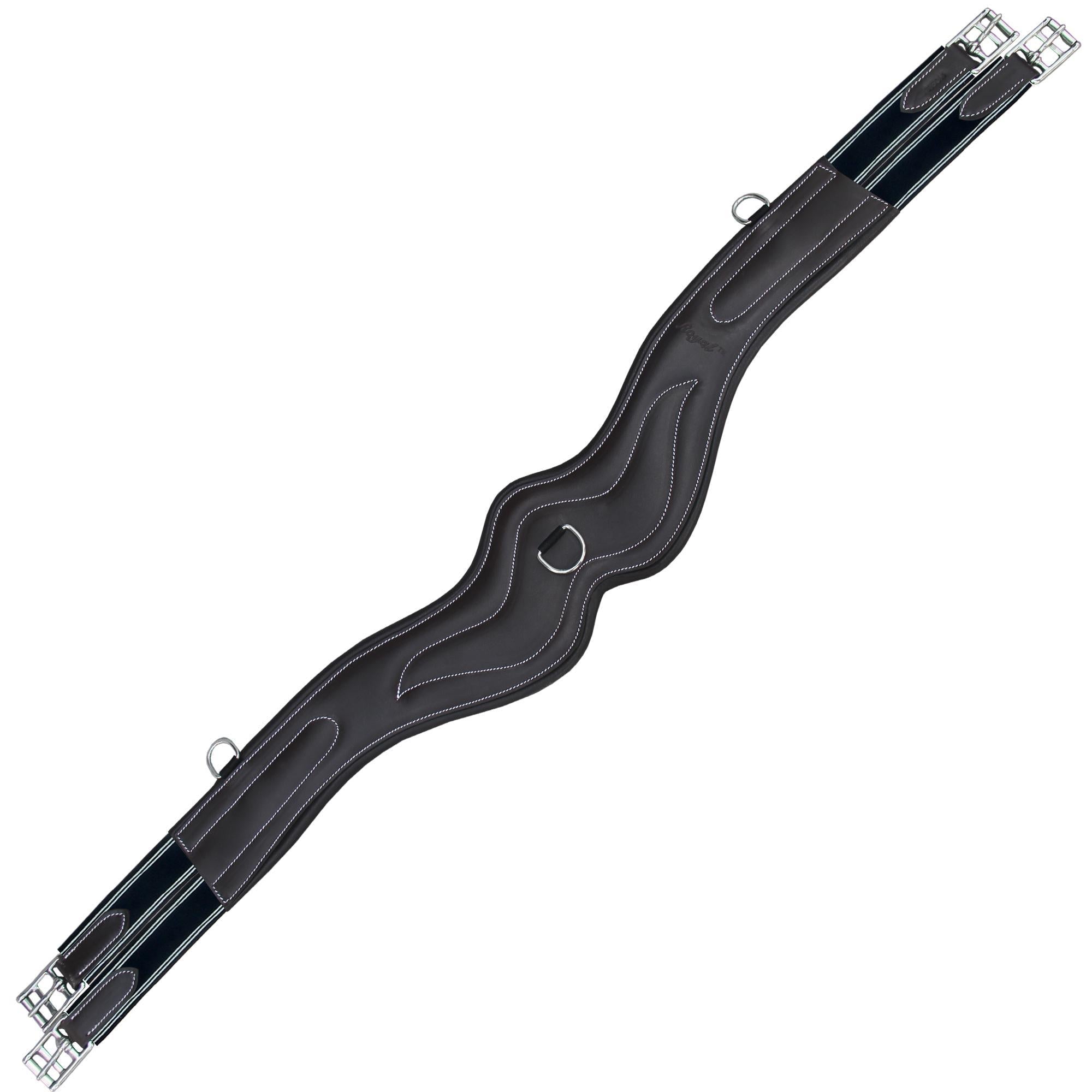 ExionPro 'AdaptLine' Wave Girth - Navy Blue Elastic with White Lines by Bridles & Reins