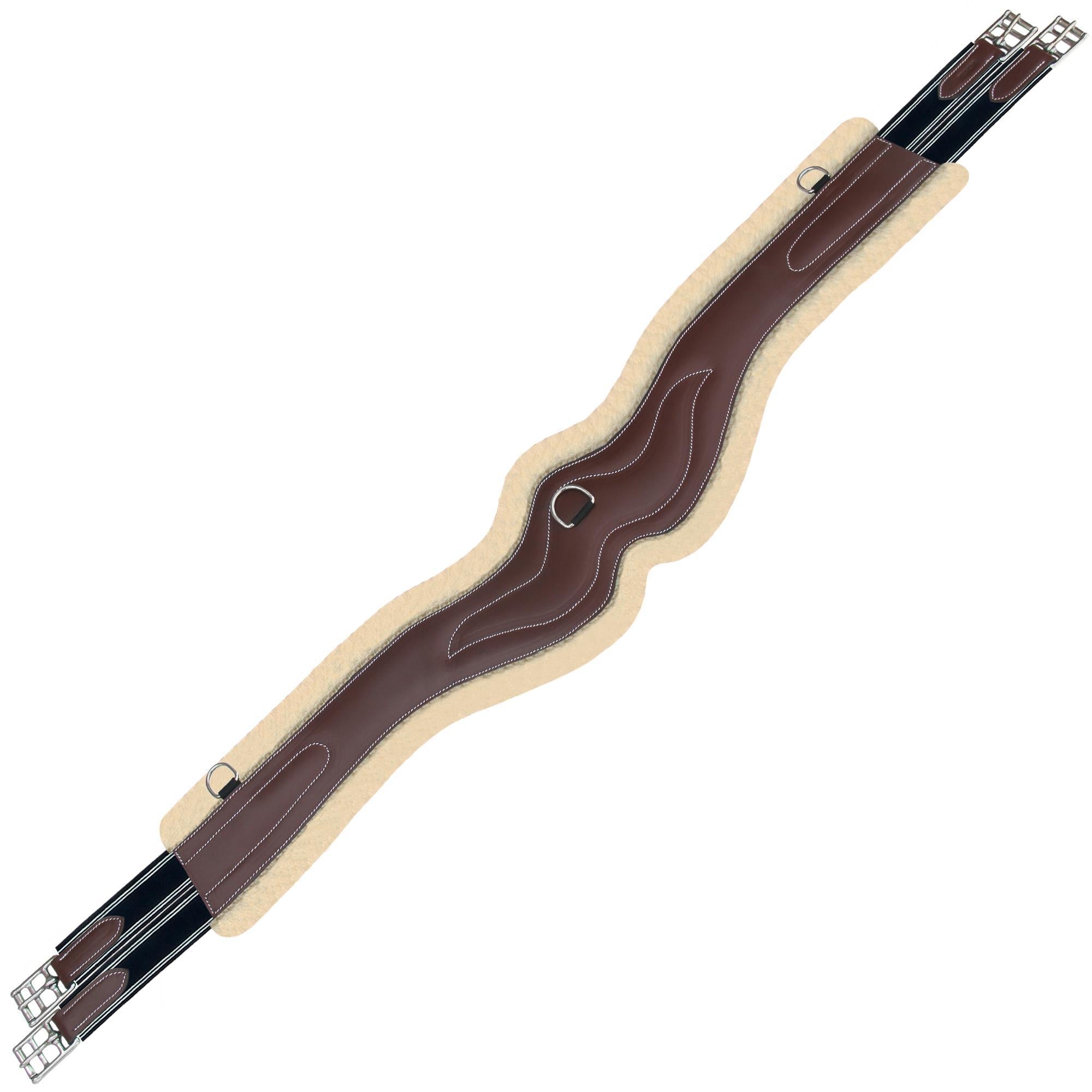 ExionPro 'AdaptLine' Wave Girth - Navy Blue Elastic with White Lines by Bridles & Reins - alternate view 6