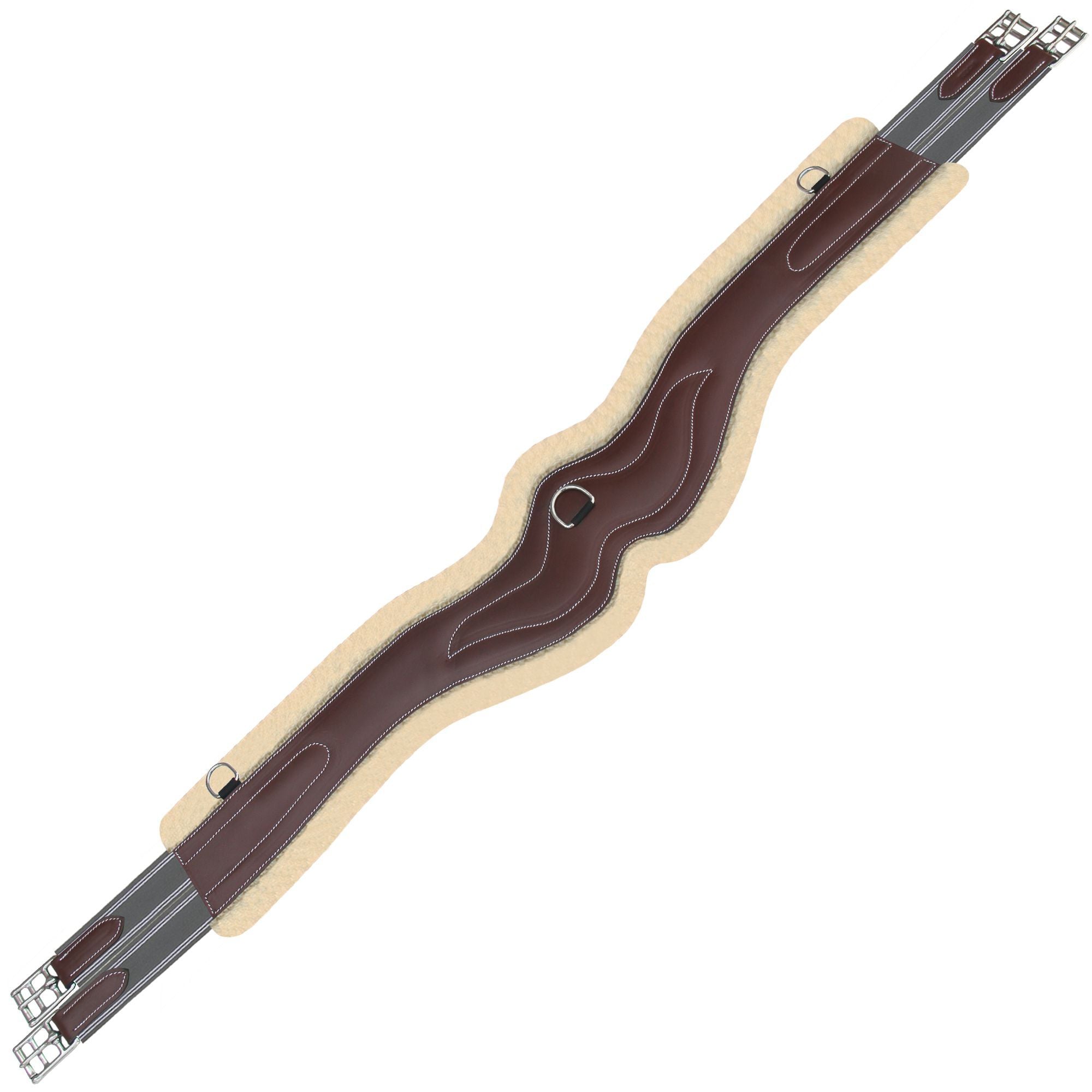ExionPro 'AdaptLine' Wave Girth - Grey Elastic with White Lines by Bridles & Reins - alternate view 7