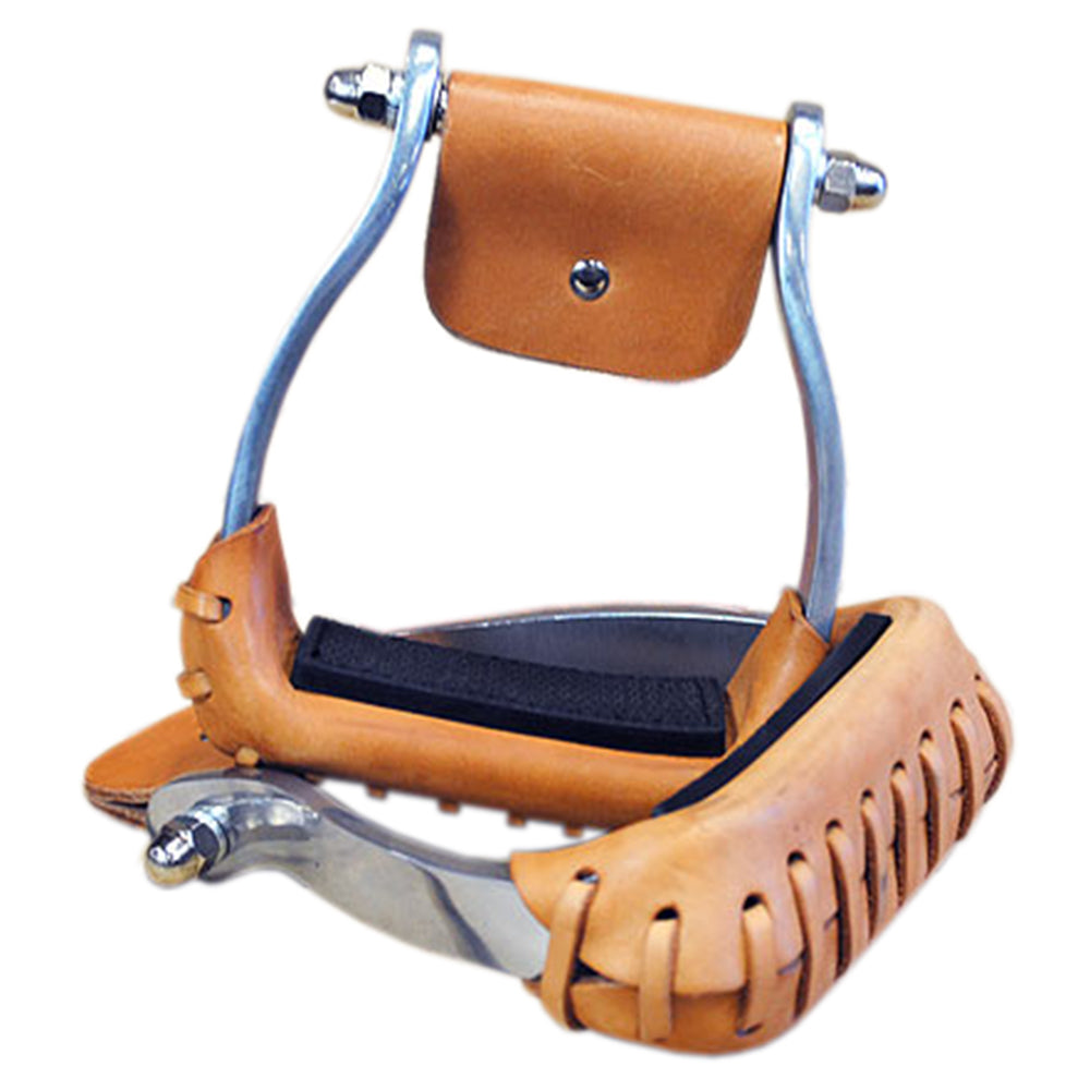 Hilason Western Horse Tack Aluminum Barrel Racer Saddle Stirrups