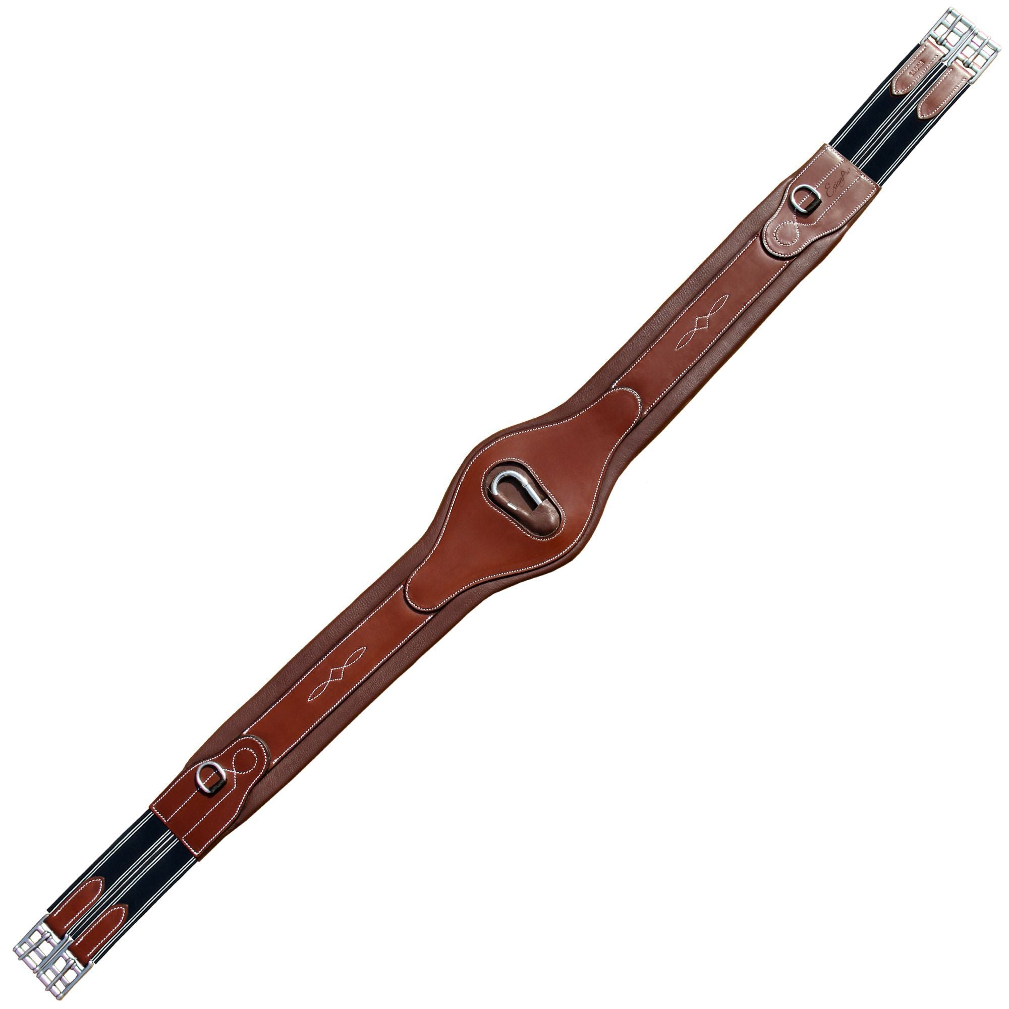 ExionPro 'Joint' Girth - Navy Blue Elastic with White Lines by Bridles & Reins - alternate view 3
