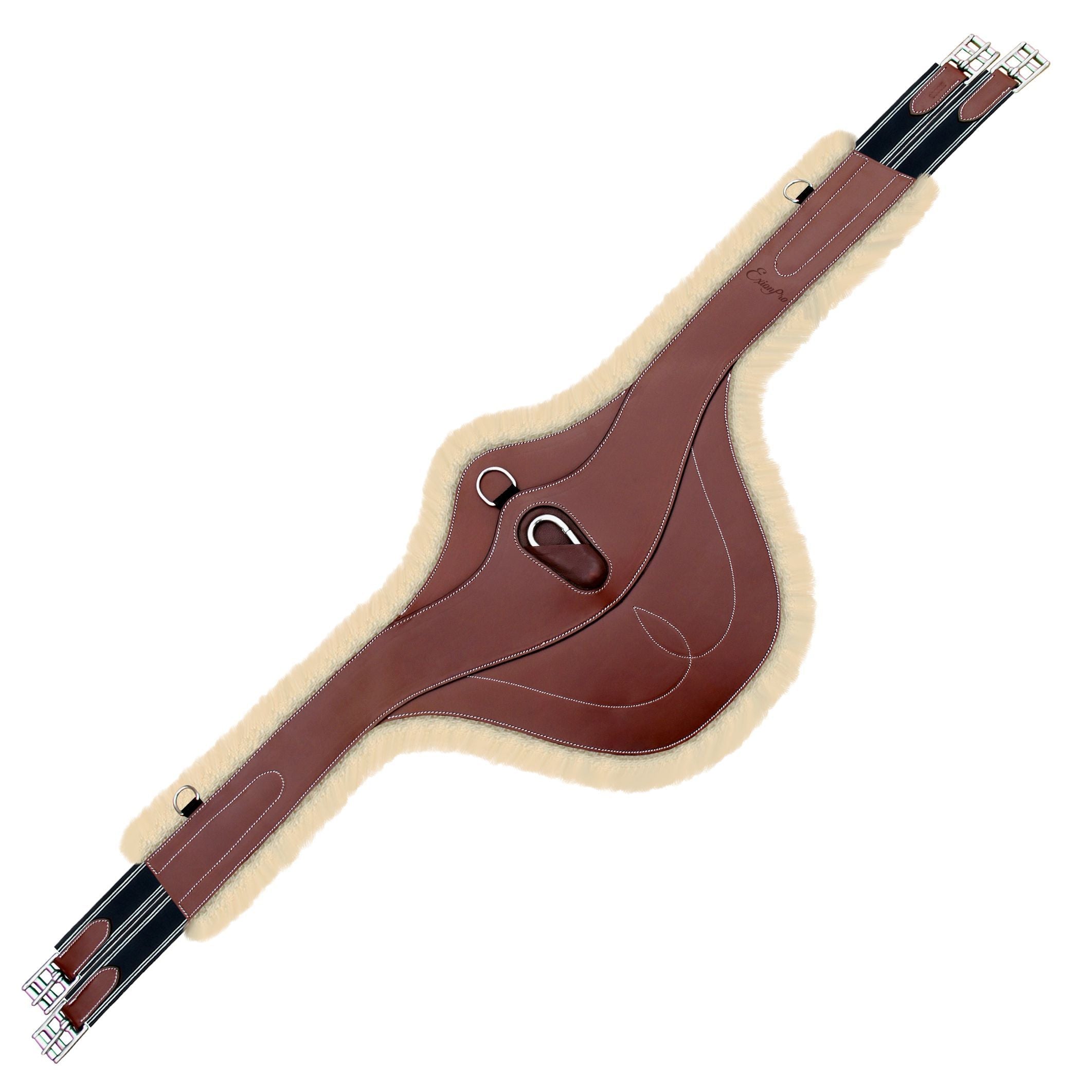 ExionPro 'AdaptLine' Belly Guard Girth - Navy Blue Elastic with White Lines by Bridles & Reins - alternate view 6