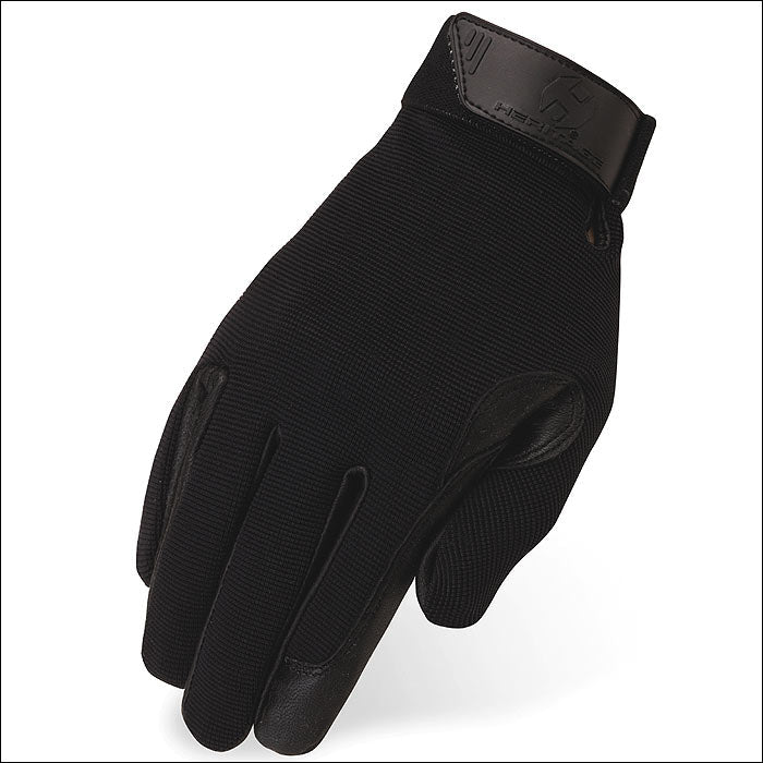 S176 Heritage Tackified Performance Riding Gloves Horse Equestrians Black
