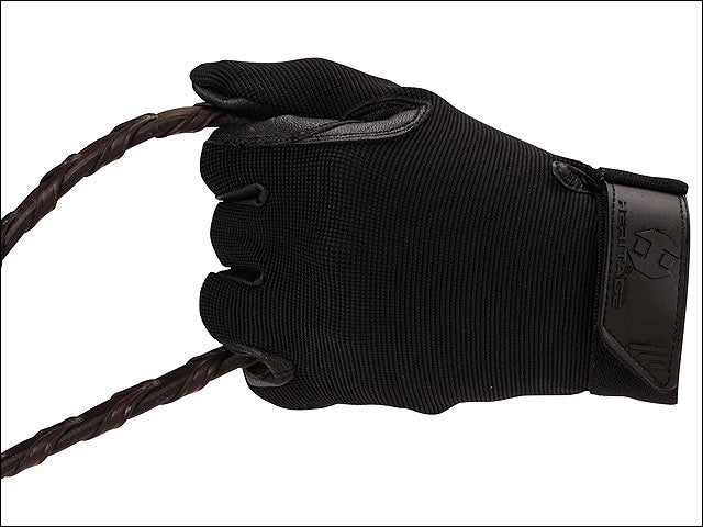 S176 Heritage Tackified Performance Riding Gloves Horse Equestrians Black
