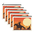 Baha Ranch Cowboy Sunset Cosmetic Bag Pack of 5 Made in America by Baha Ranch Western Wear - product image 2