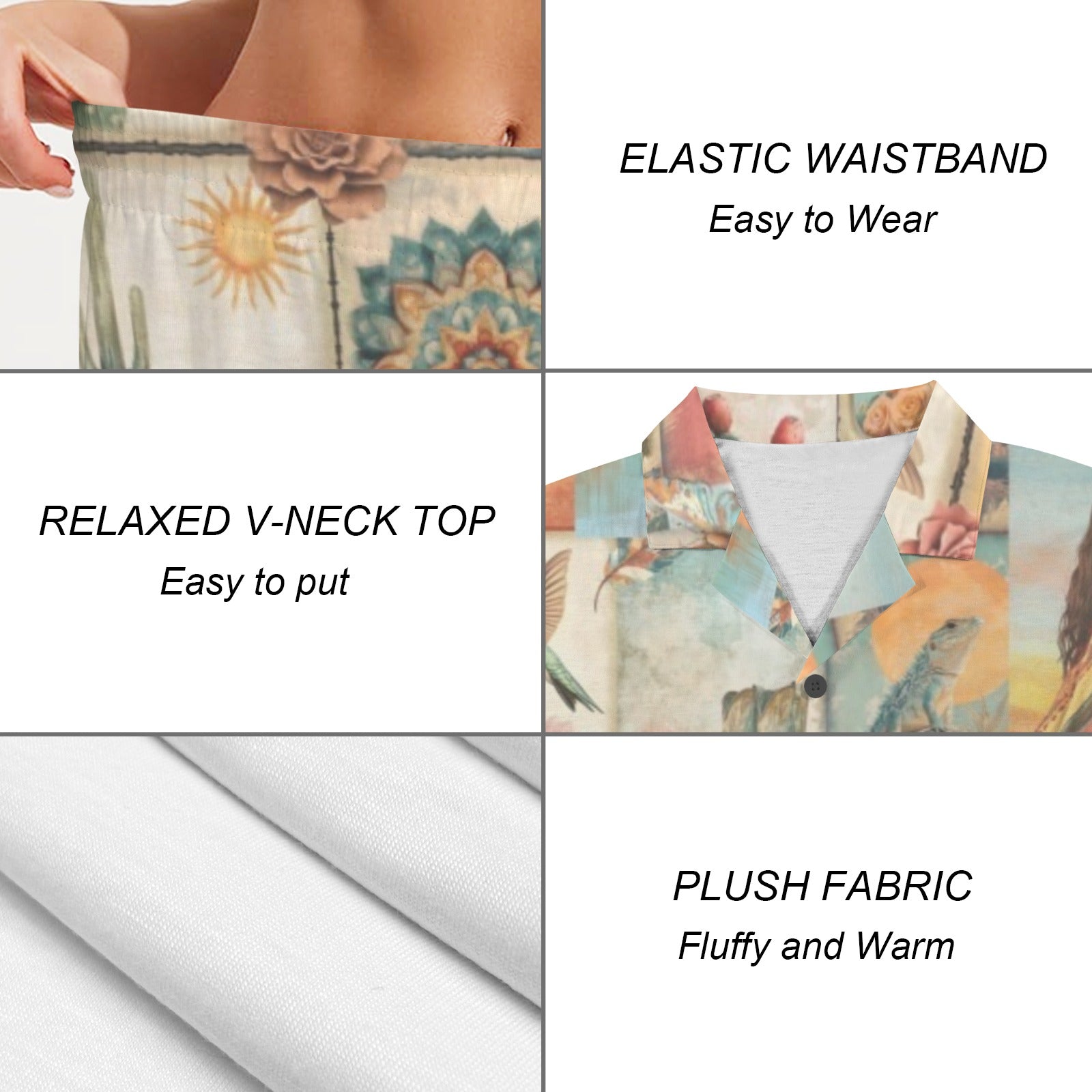 Baha Ranch Pictures of the Southwest Women's Pajama Set Made in America by Baha Ranch Western Wear - product image 6