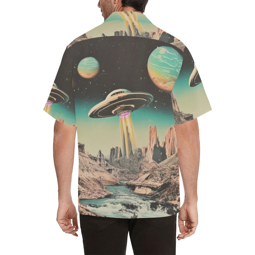 Baha Ranch Retro Pop Western Space Cowboy Camp Shirt by Baha Ranch Western Wear - product image 2