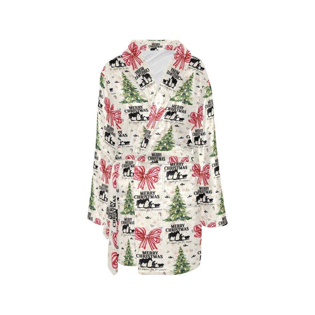 Baha Ranch Praying Cowboy Christmas Fleece Robe by Baha Ranch Western Wear - product image 3