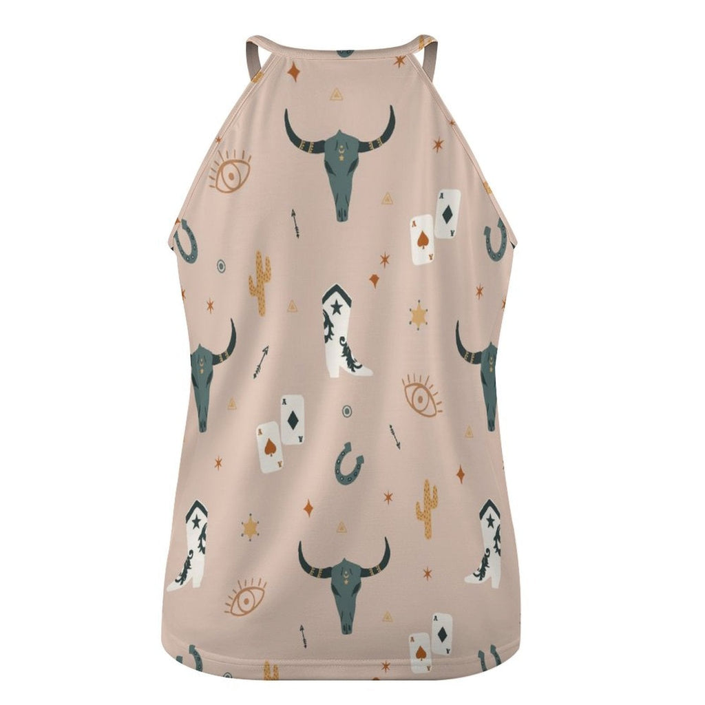 Baha Ranch Cow Skull Western Tank Top by Baha Ranch Western Wear - product image 4